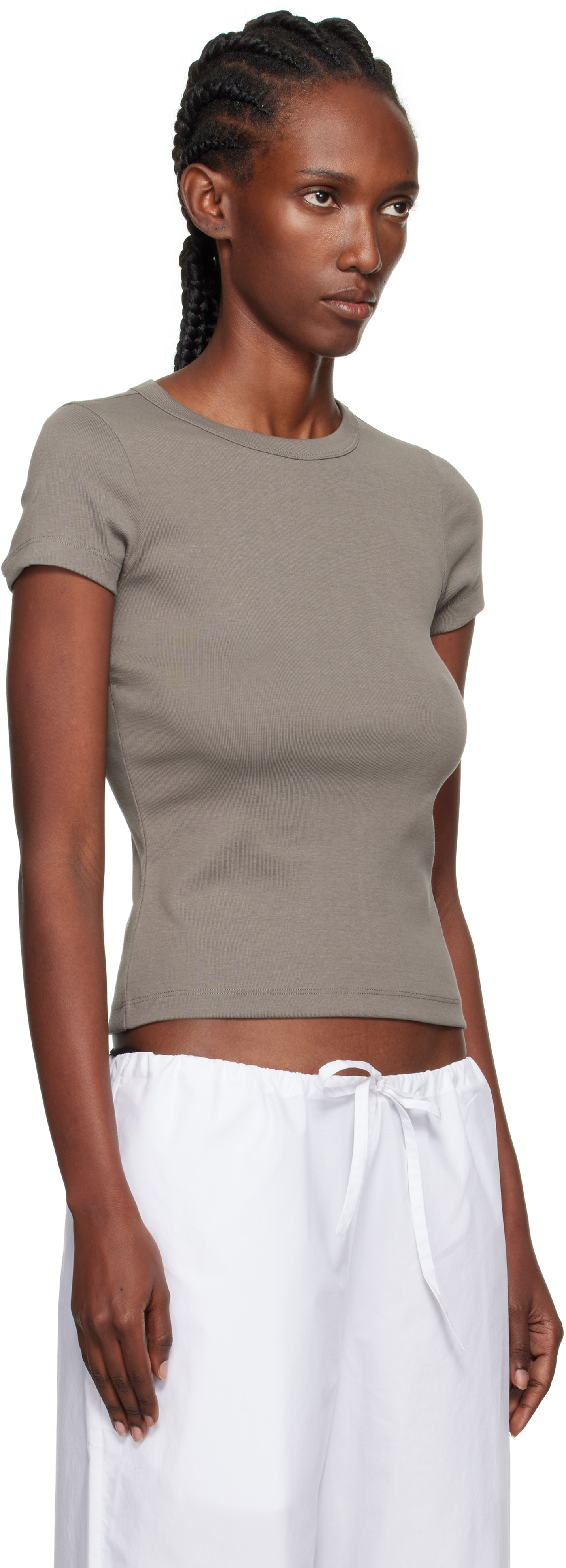 Flore Flore Taupe Car Baby T-shirt In Brown