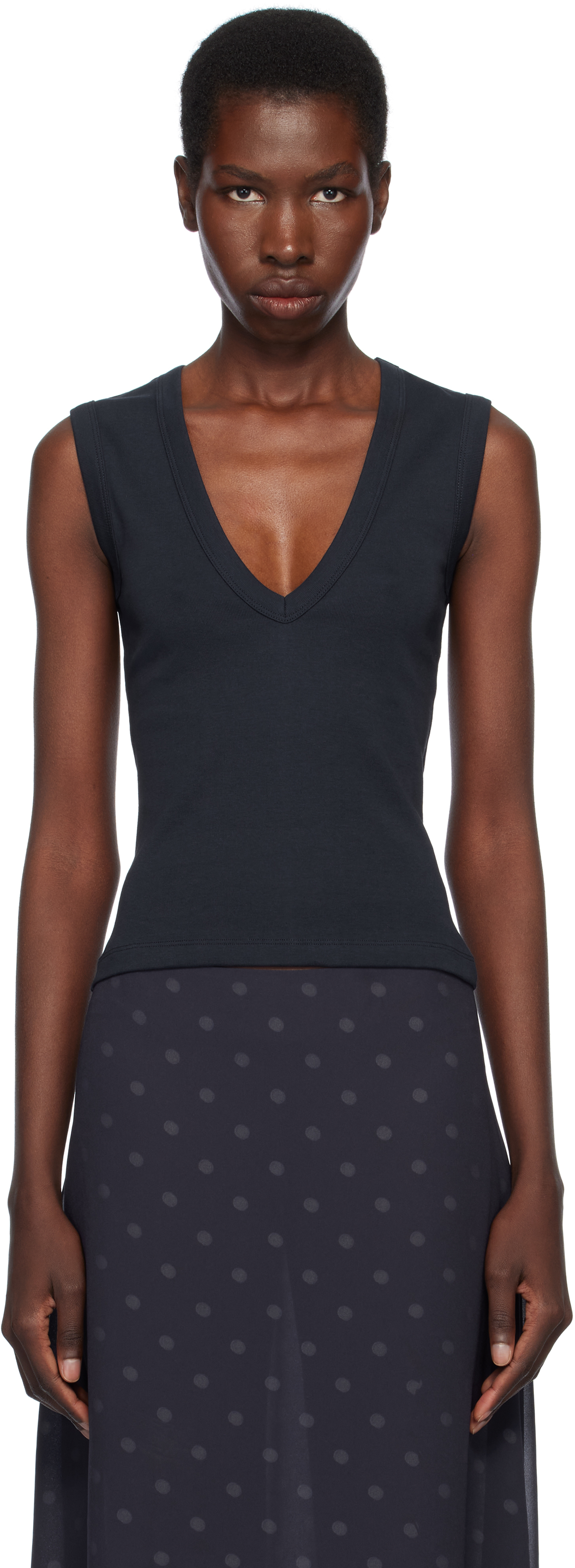 【flore flore】DEWI TANK NAVY 新品 DEWI TANK | Navy - FLORE FLORE