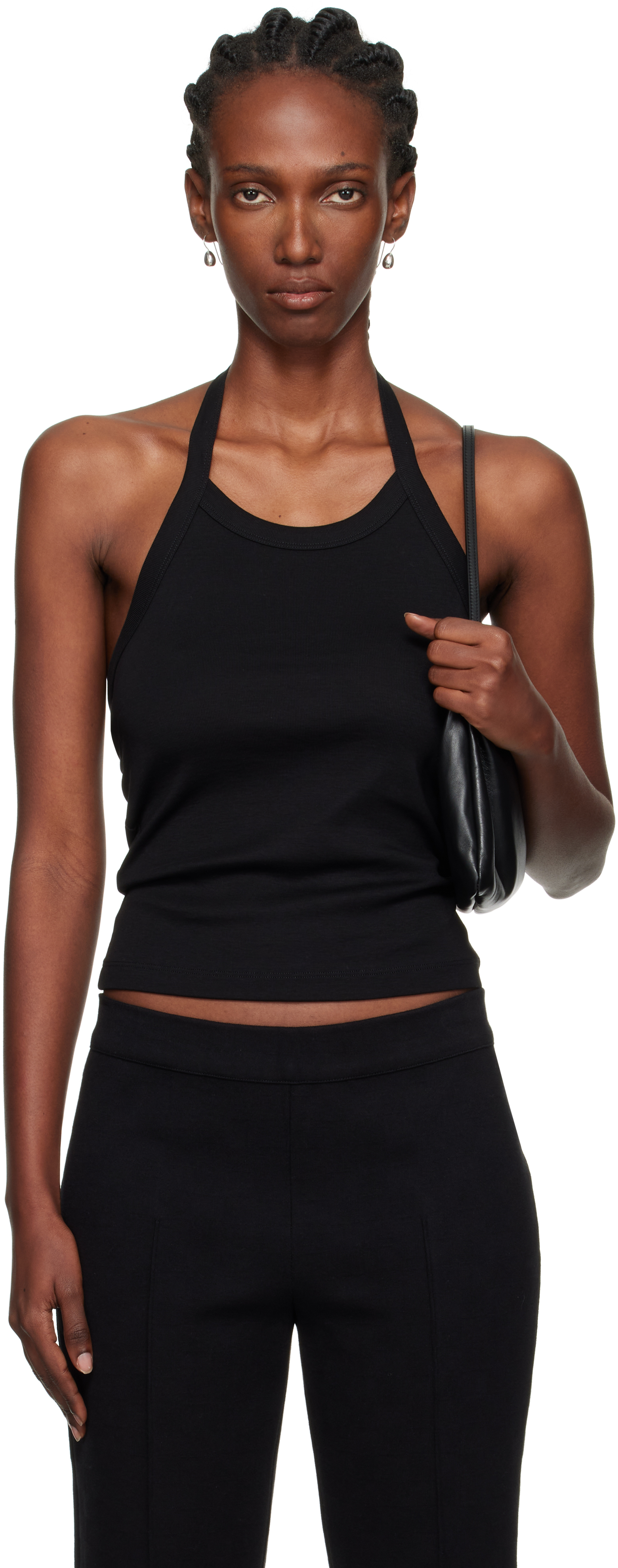 Flore Flore Angie Cotton Tank In Black