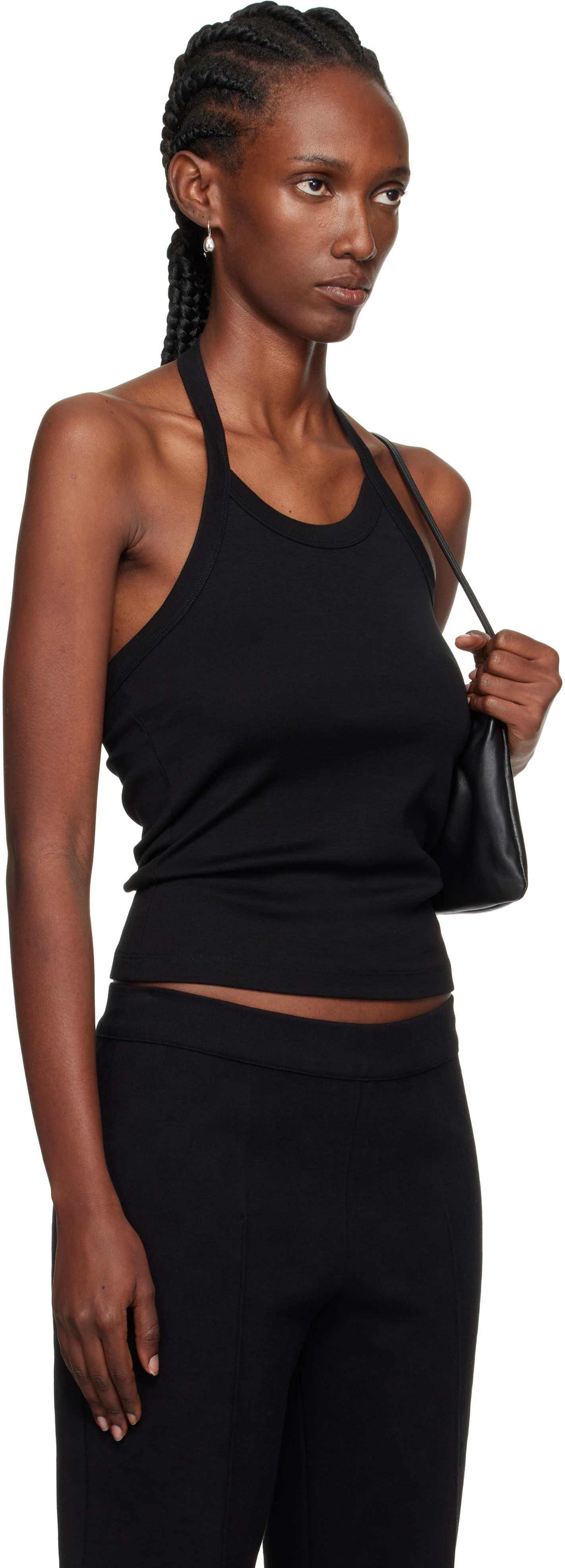 Flore Flore Angie Cotton Tank In Black