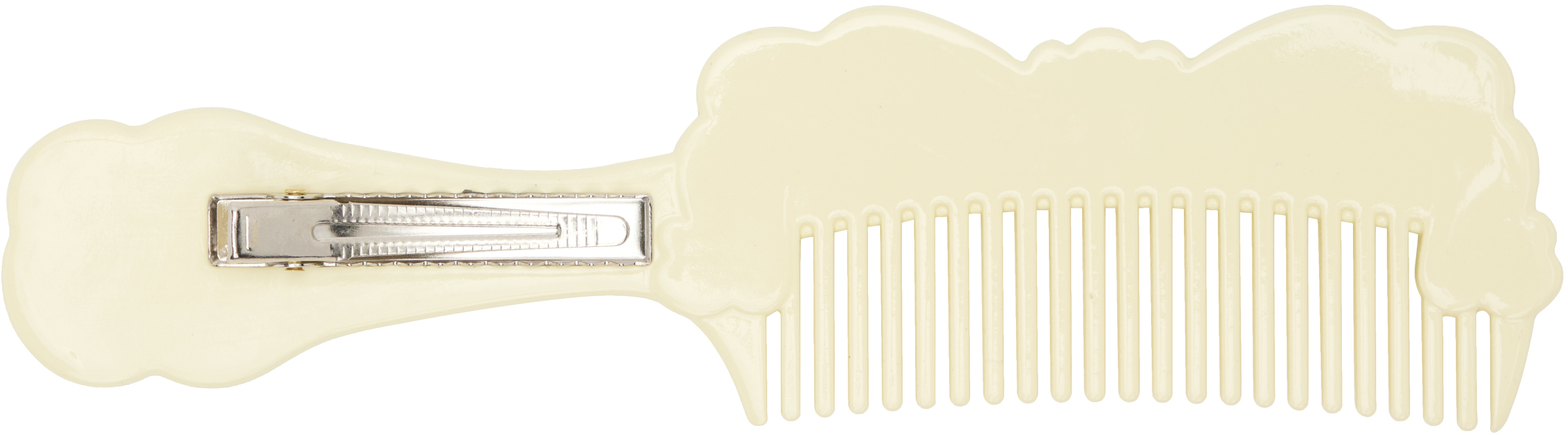 Ashley Williams Yellow & Blue Cake Comb Hair Clip In White