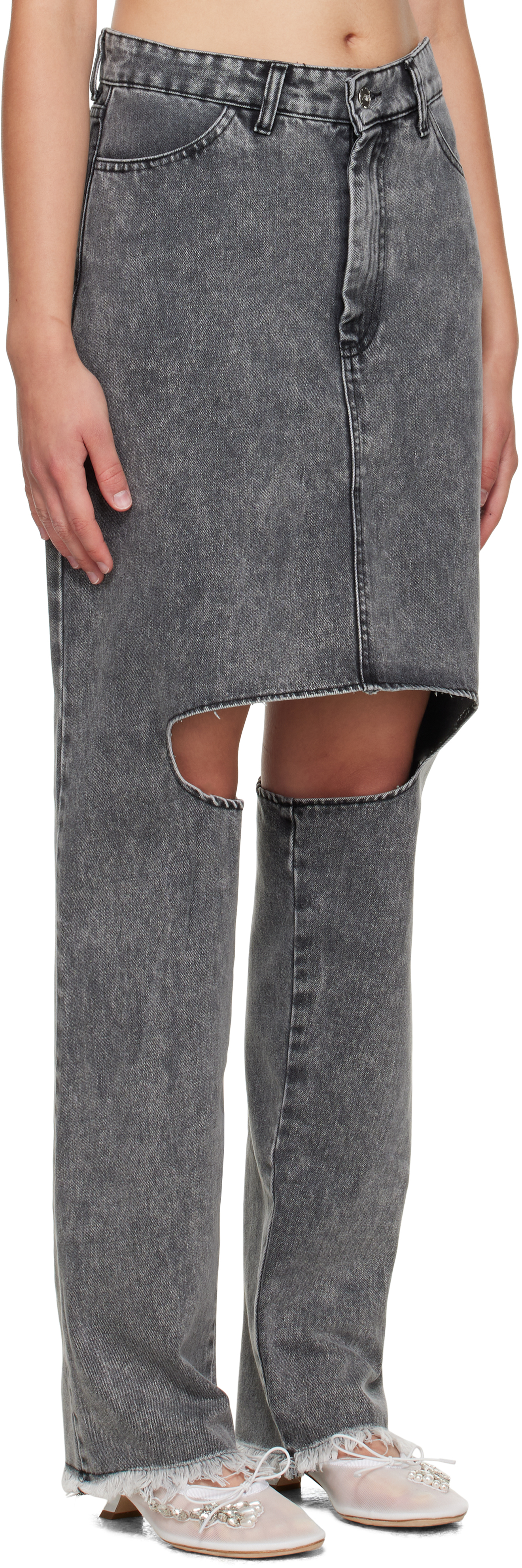 Ashley Williams Gray Marley Jeans In Black