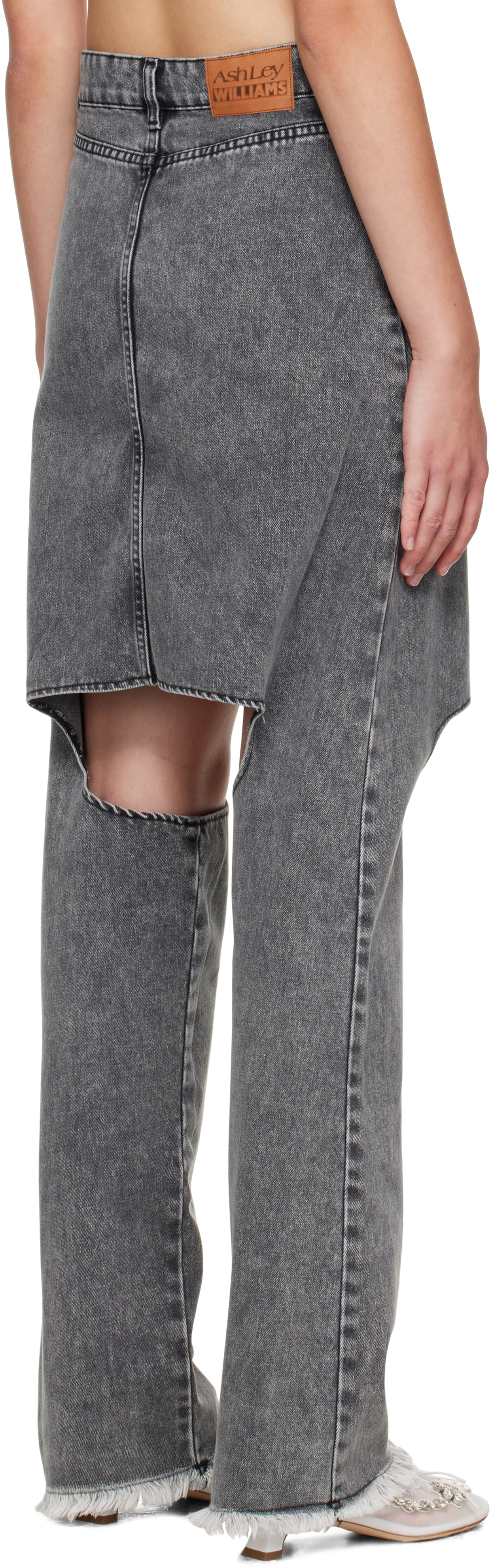 Ashley Williams Gray Marley Jeans In Black