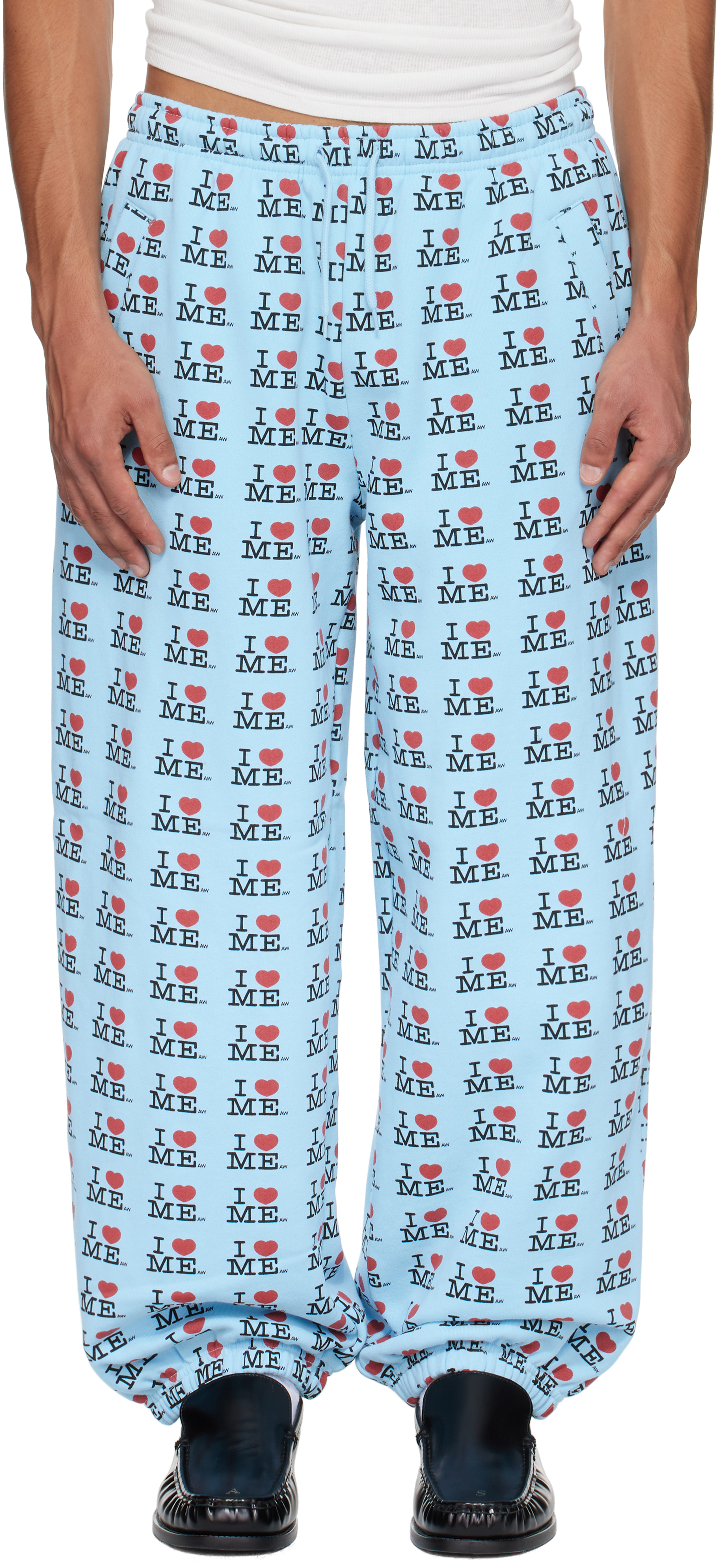 Ashley Williams スウェットパンツ Ashley Williams: ブルー ジョガー スウェットパンツ | SSENSE 日本