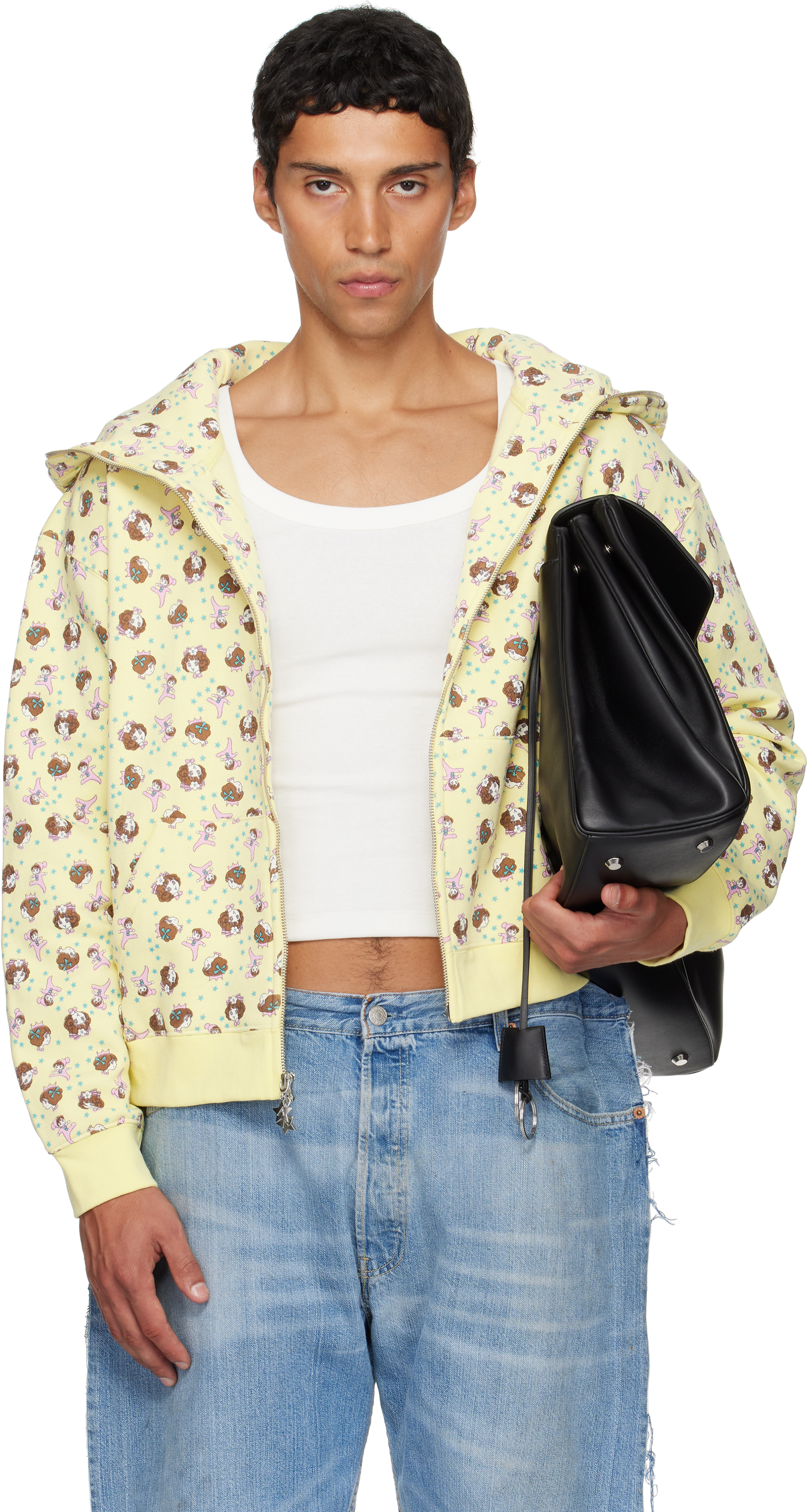 Ashley Williams: Yellow Butterfly Hoodie | SSENSE