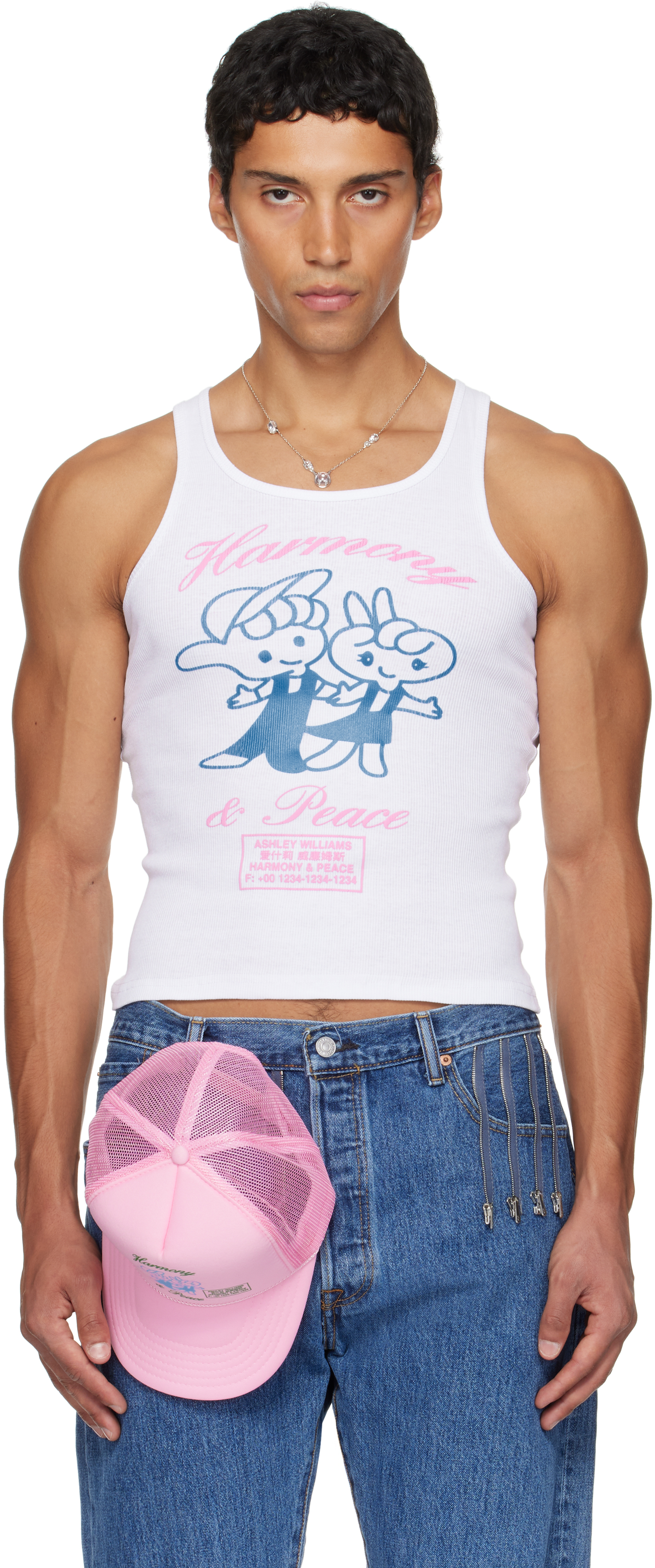 AshLey Williams 3Dリボン　タンクトップ Gray 3D Bow Tank Top by Ashley Williams on Sale