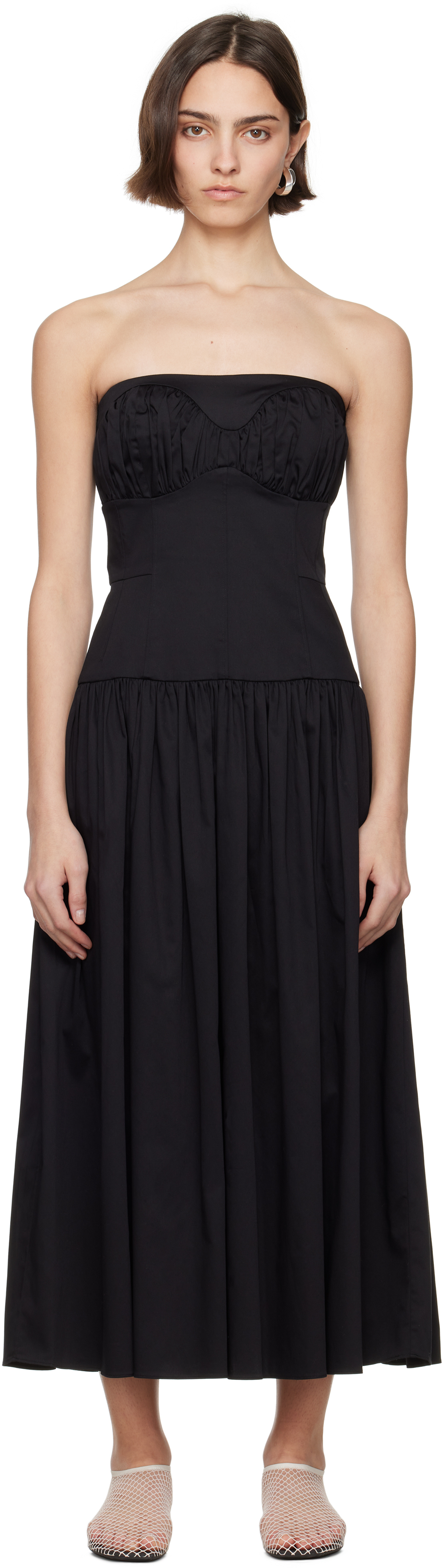 Tove Black Lauryn Midi Dress