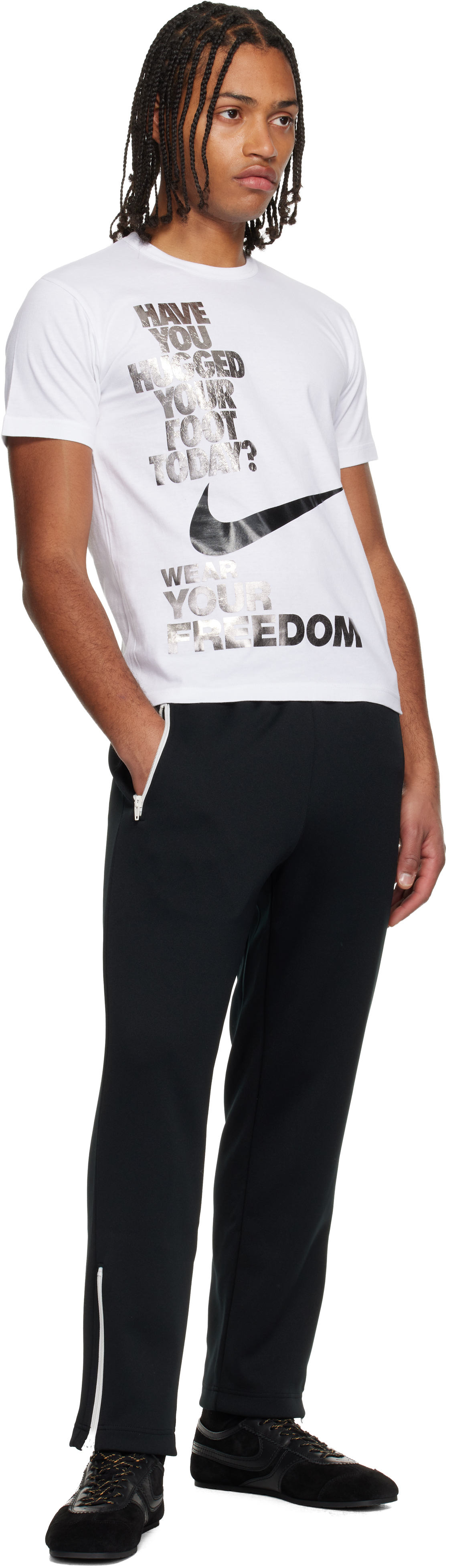 Black Comme Des Garçons Black Jersey Sweatpants In Black