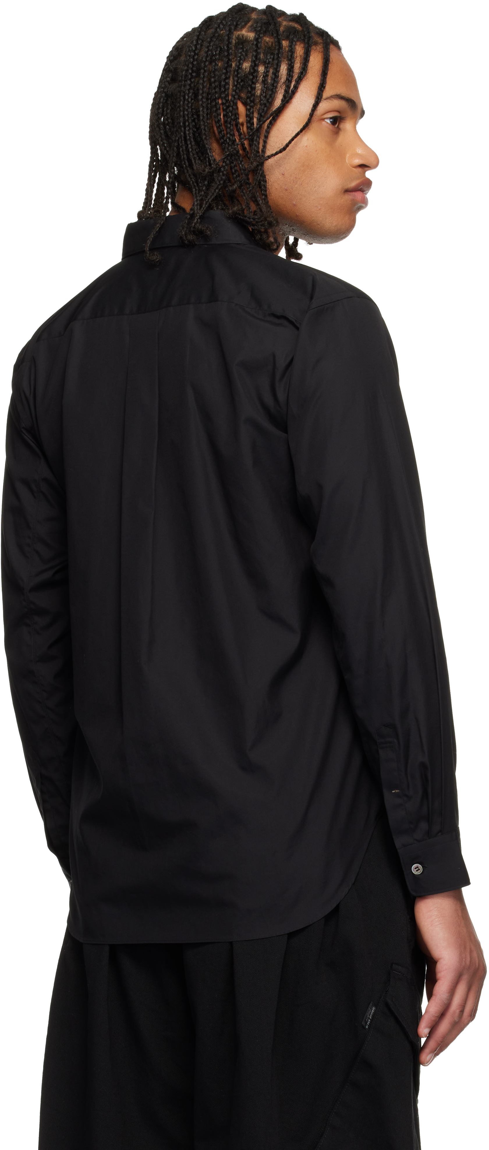 Black Comme Des Garçons Black Studded Shirt In Black