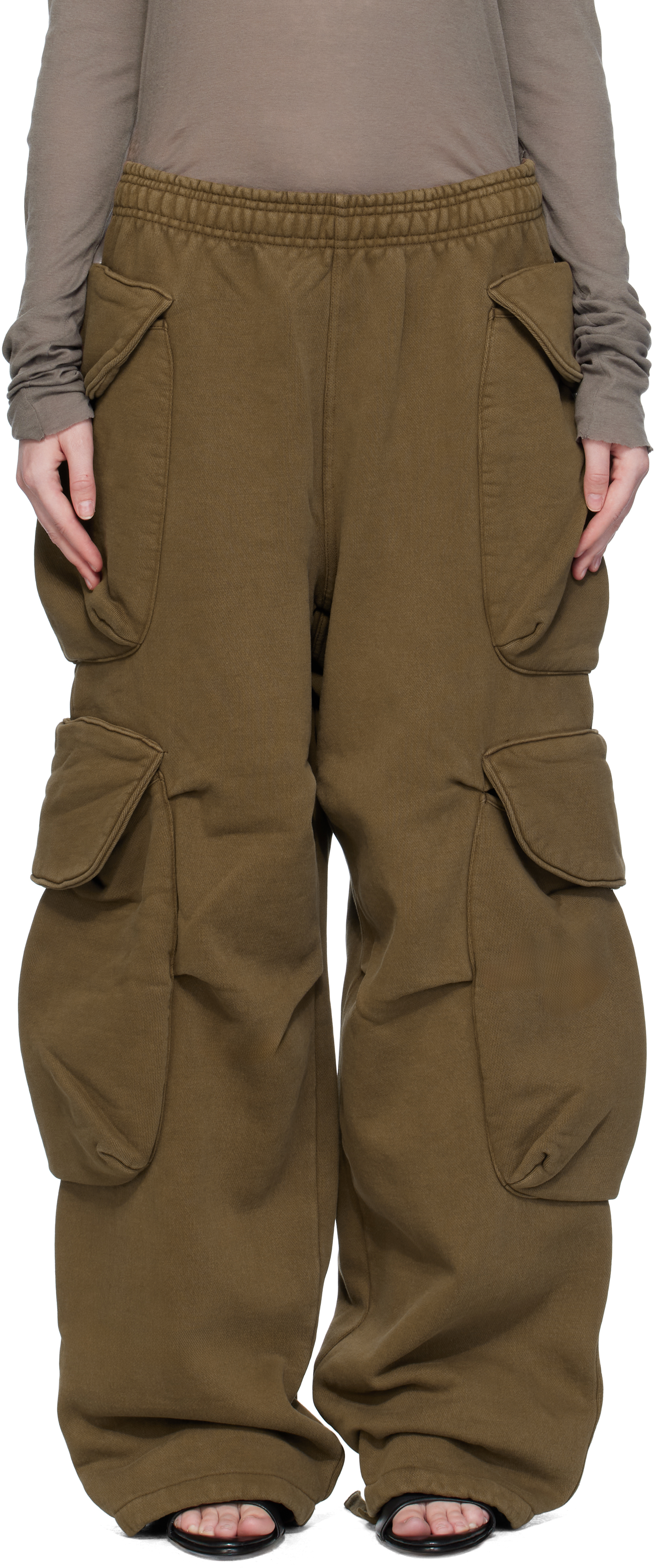 ENTIRE STUDIOS Gocar Cargo Pants ブラウン S Brown Heavy Gocar Cargo Pants by Entire Studios on Sale