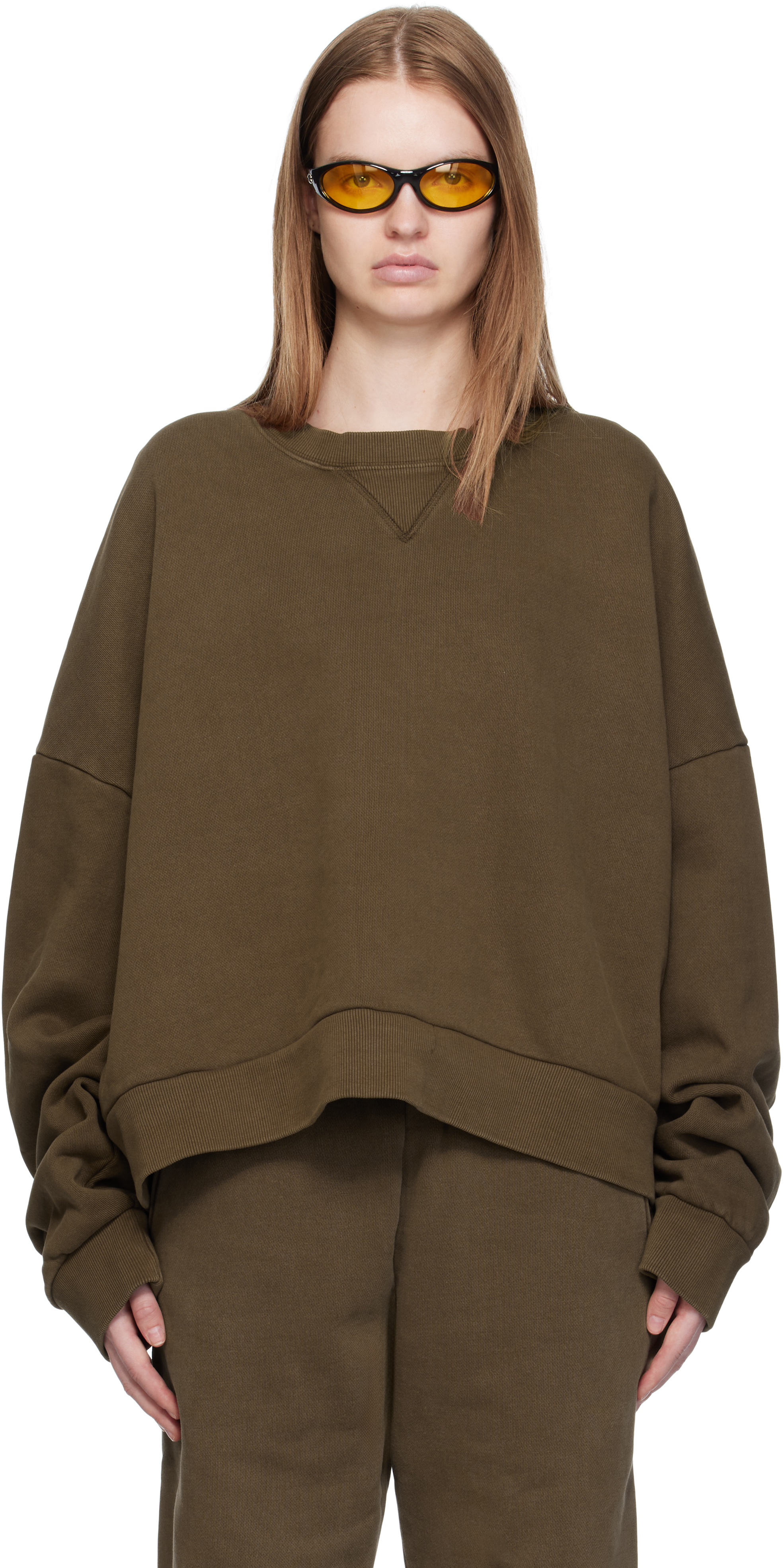 Brown Box Crew Sweatshirt by Entire Studios on Sale