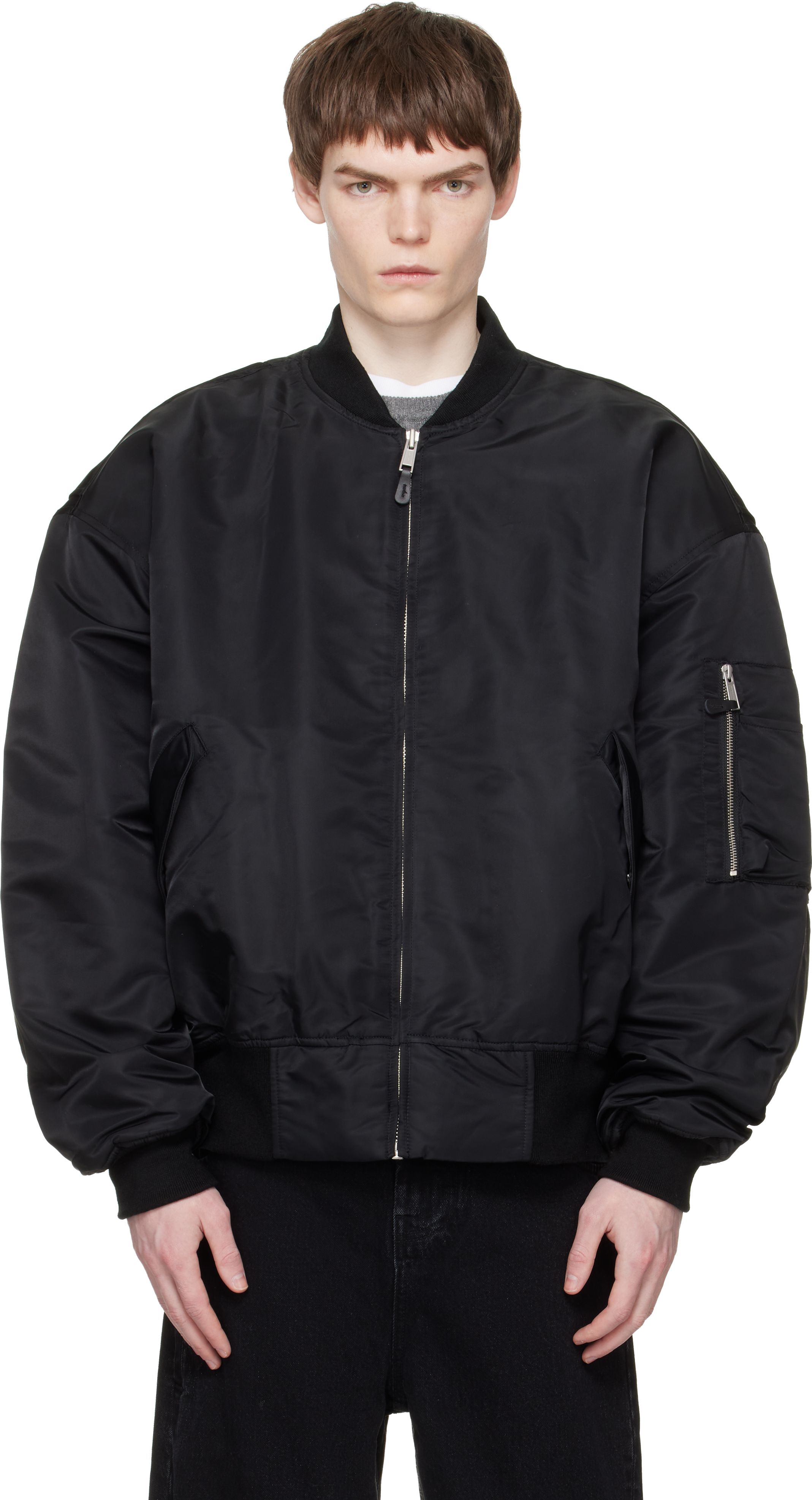 Entire Studios: ブラック Broad ボンバージャケット | SSENSE 日本