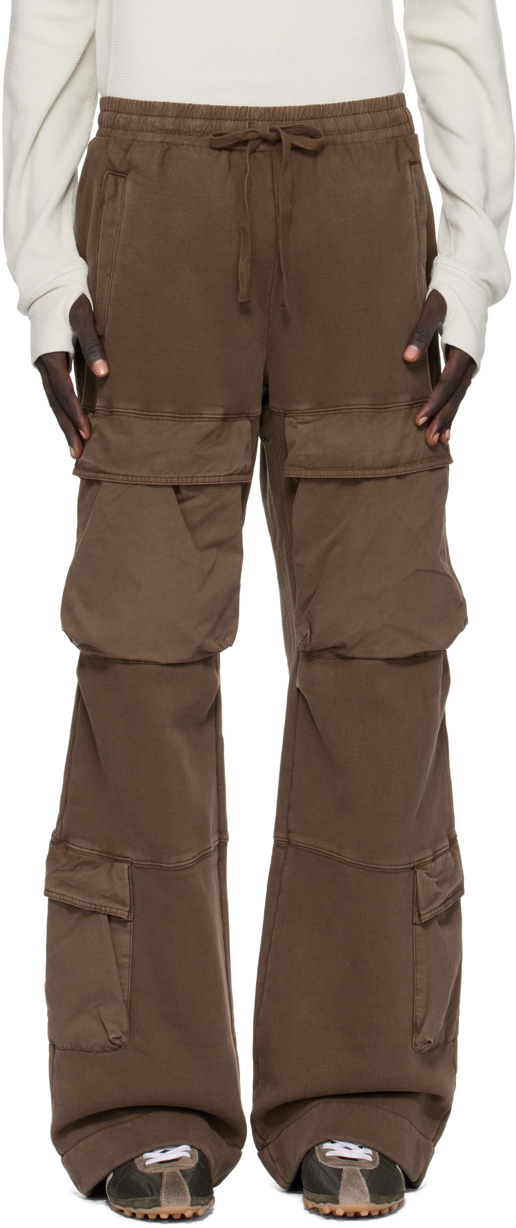 ENTIRE STUDIOS カーゴパンツ XXS ブラウン entire-studios-brown-utility-