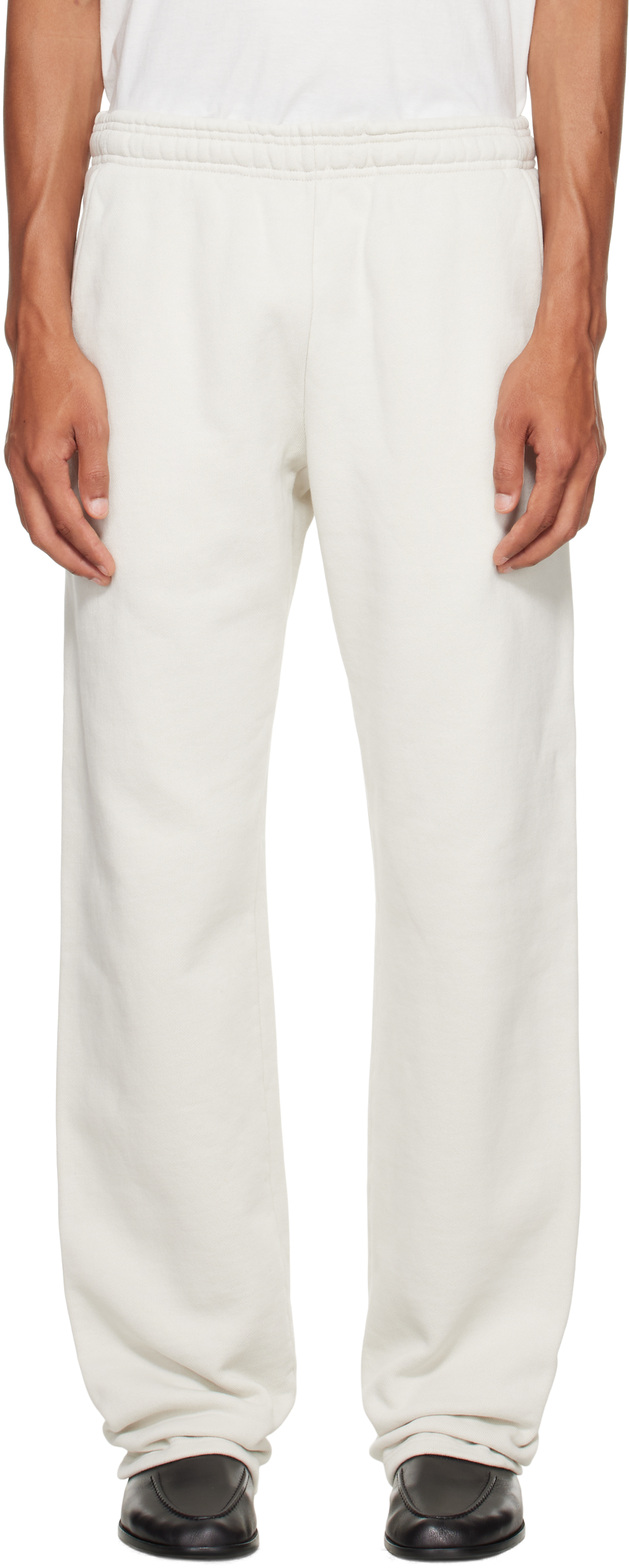 Off-White Straight Leg Sweatpants by Entire Studios on Sale