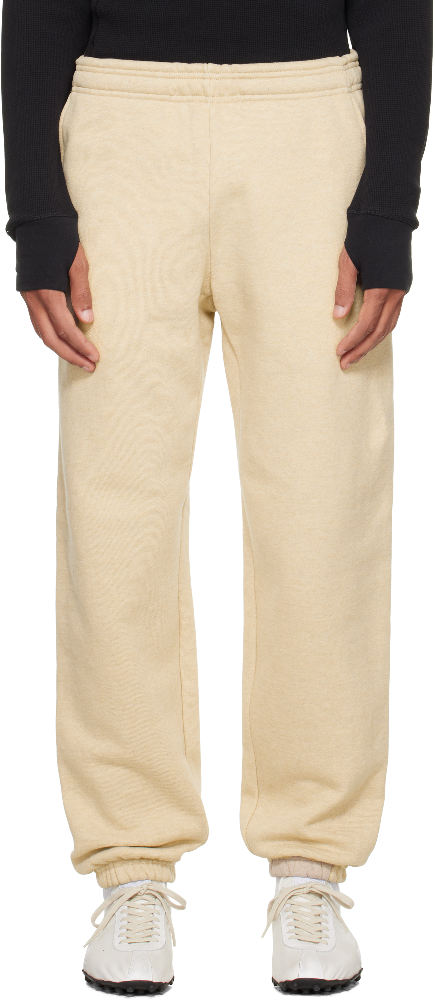 Entire Studios: Pantalon de survêtement épais beige SSENSE Canada