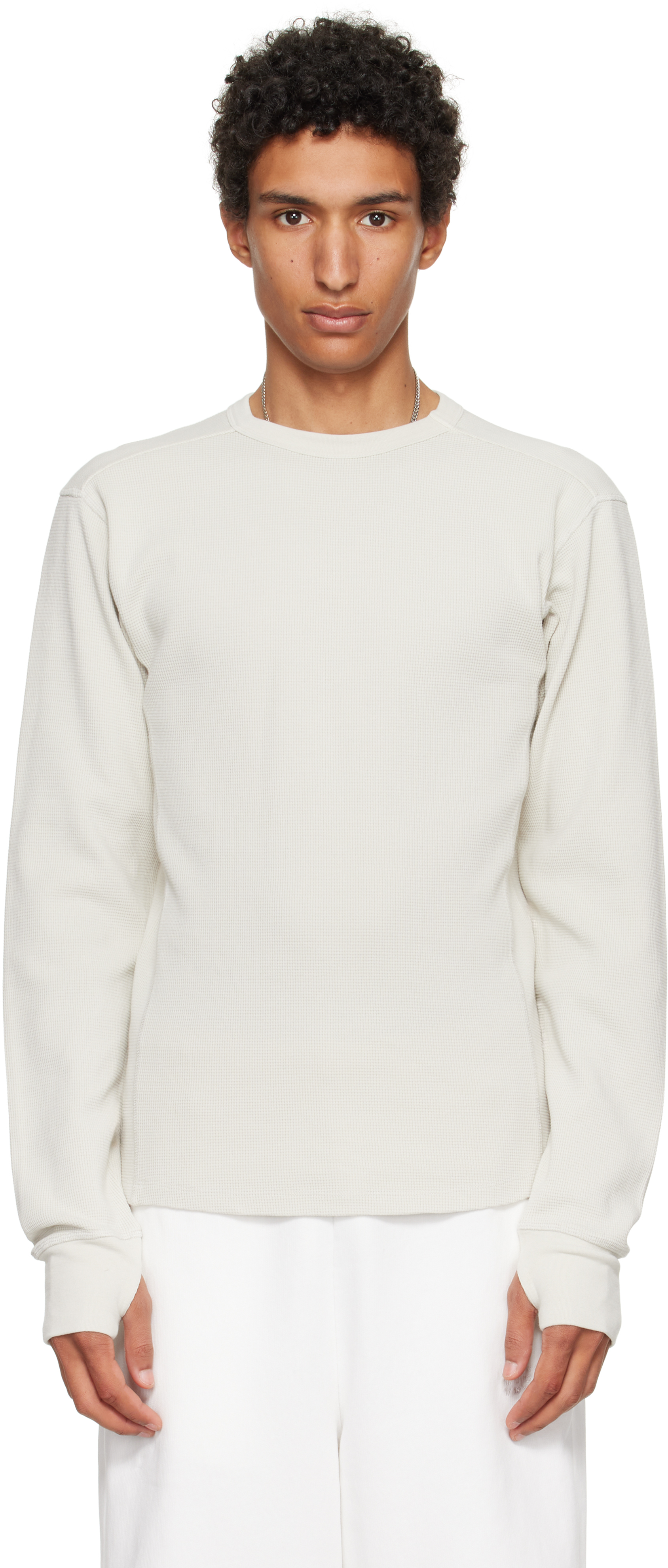 entire studios Mサイズ ホワイト長袖カットソー 6HqKABZFkuaS.jpg?width=768