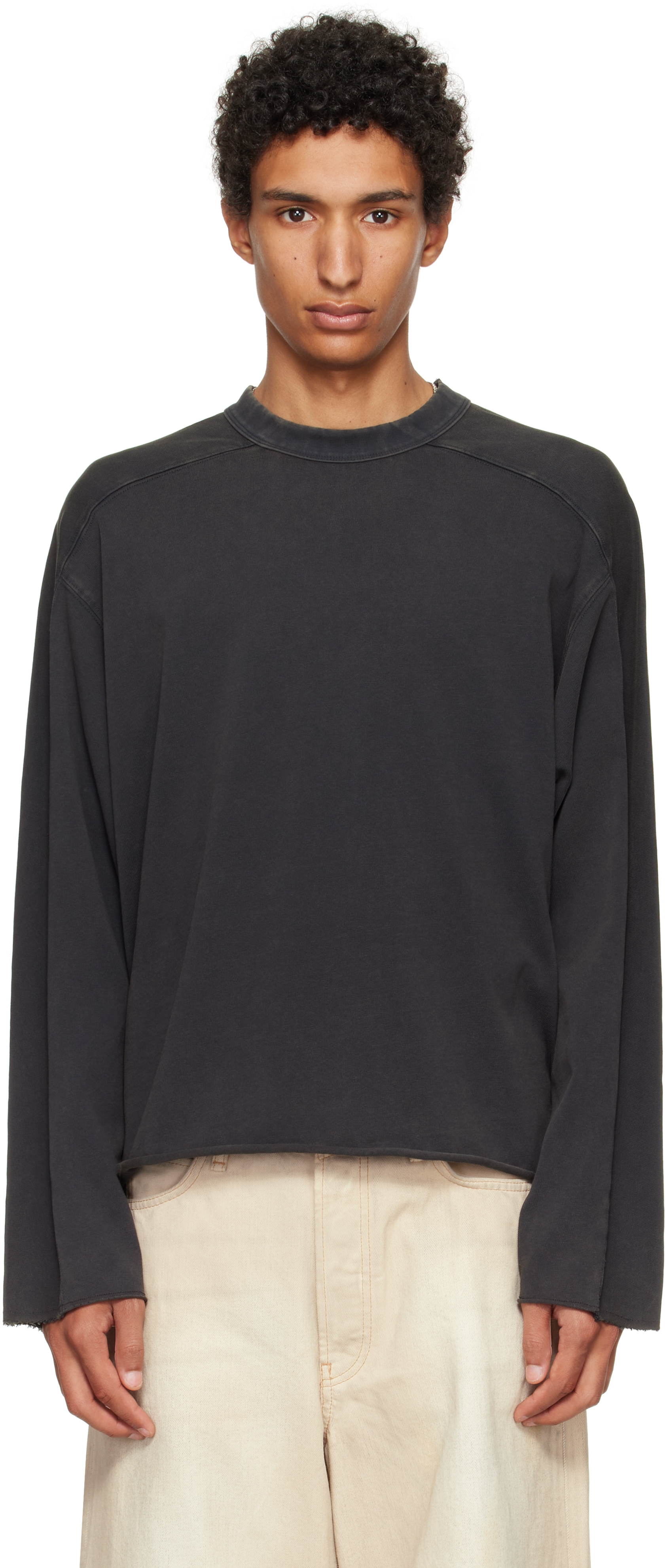 Entire Studiosのブラック ヘビー 長袖Tシャツがセール中