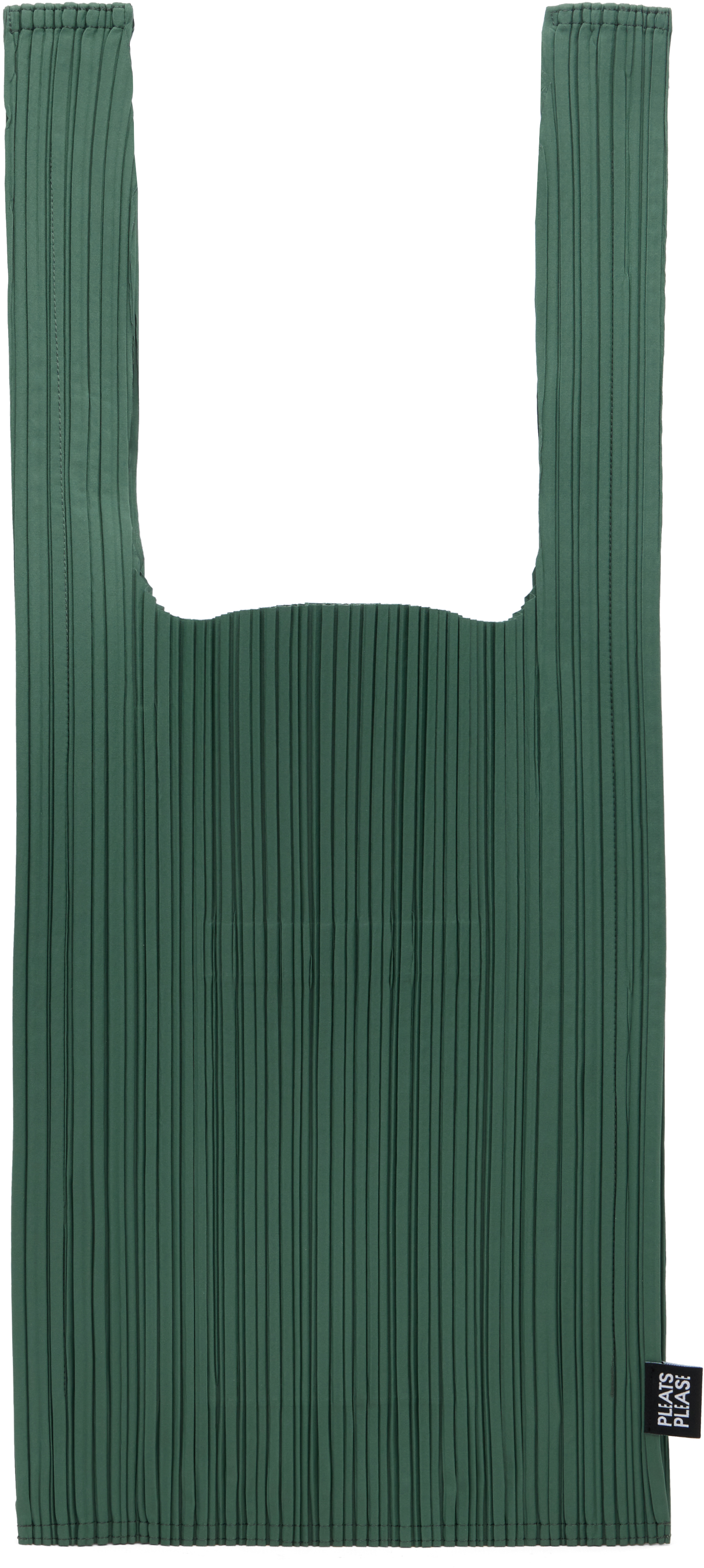 Issey Miyake Green June Pleats Shopping Tote