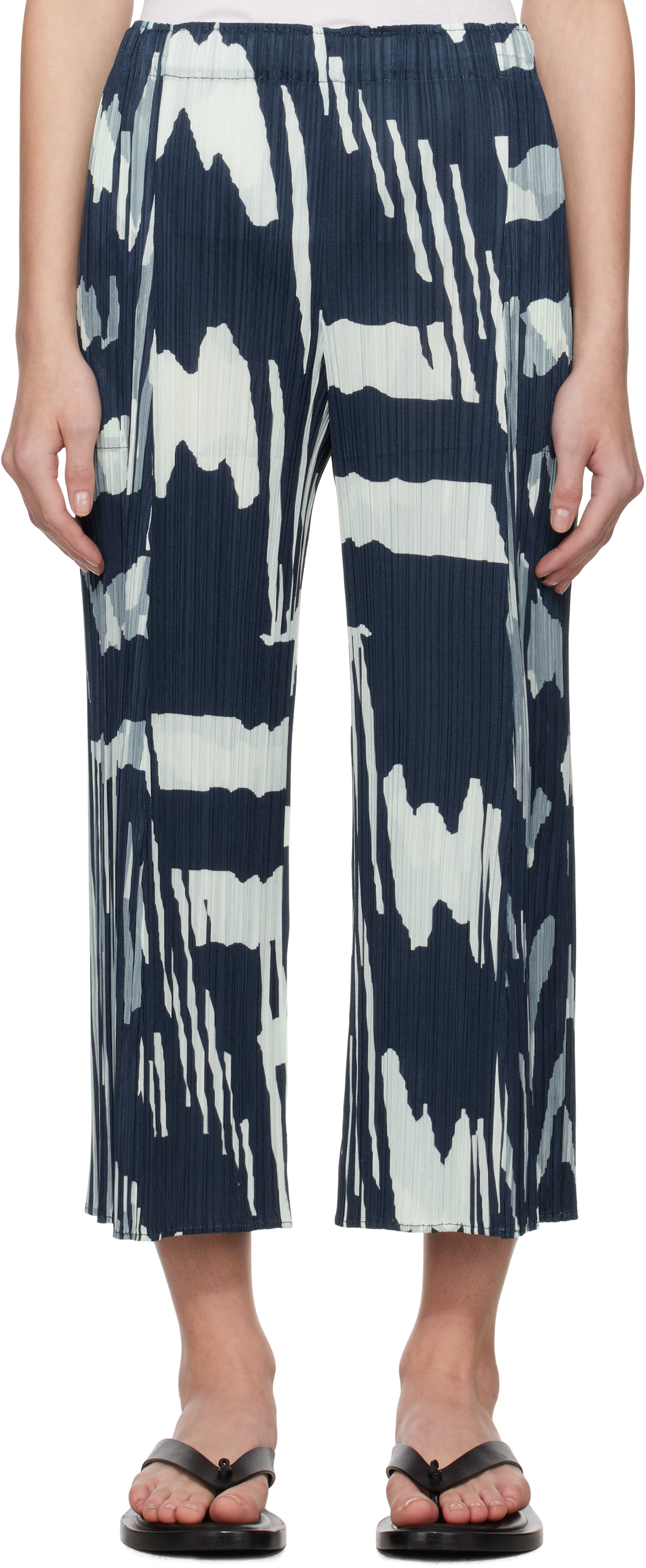プリーツプリーズ REFRACTION GRAYISH NAVY