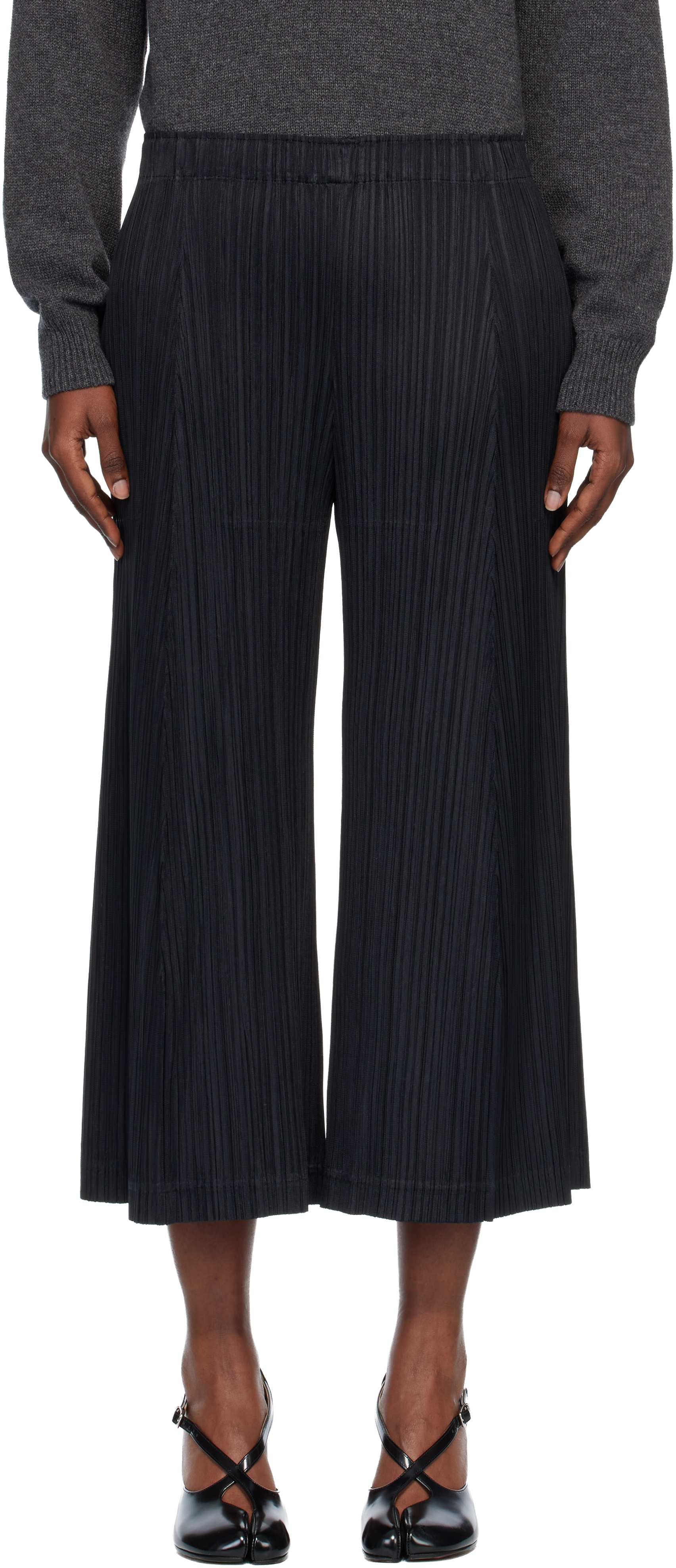 プリーツプリーズ　thermal foods trousers black Pleats Please Issey Miyake pants for Women | SSENSE Canada