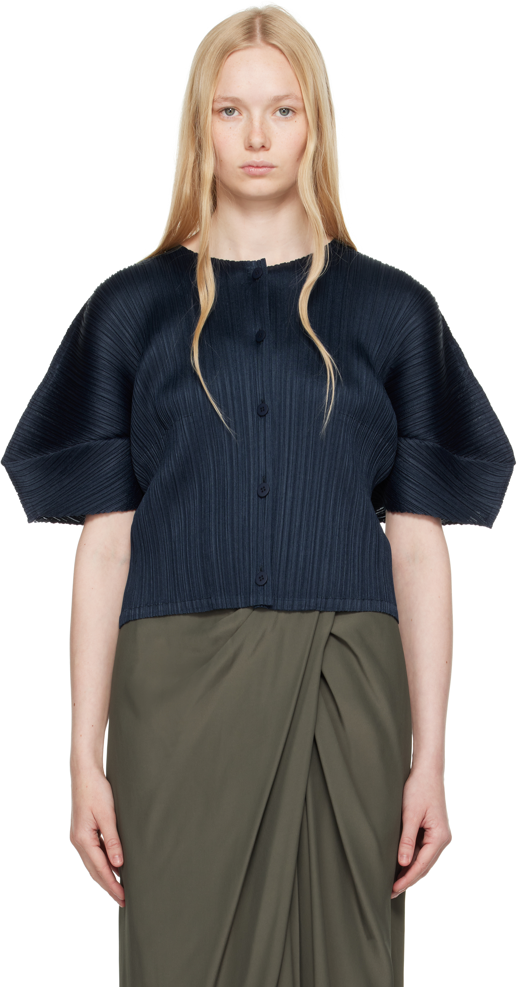 Navy Monthly Colors April Cardigan