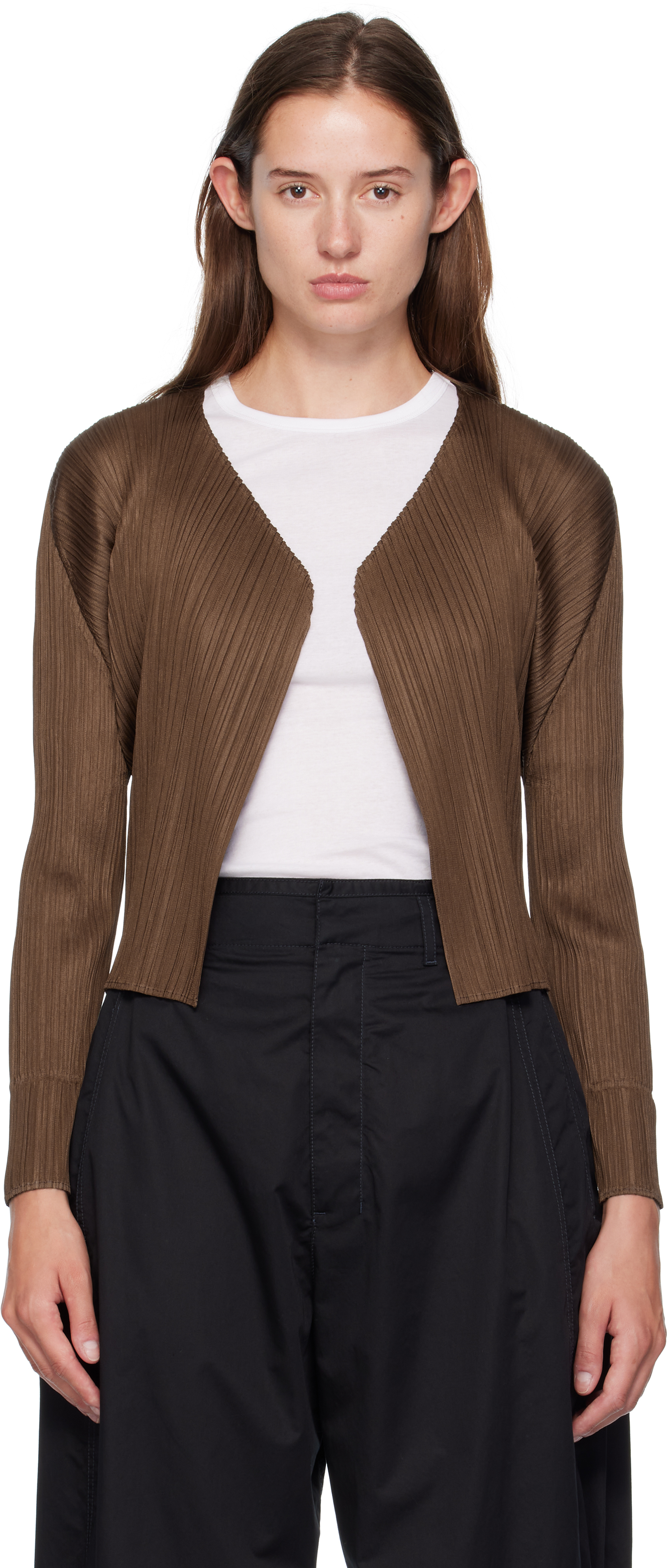 PLEATS PLEASE ISSEY MIYAKE: Brown June New Colorful Basics 4