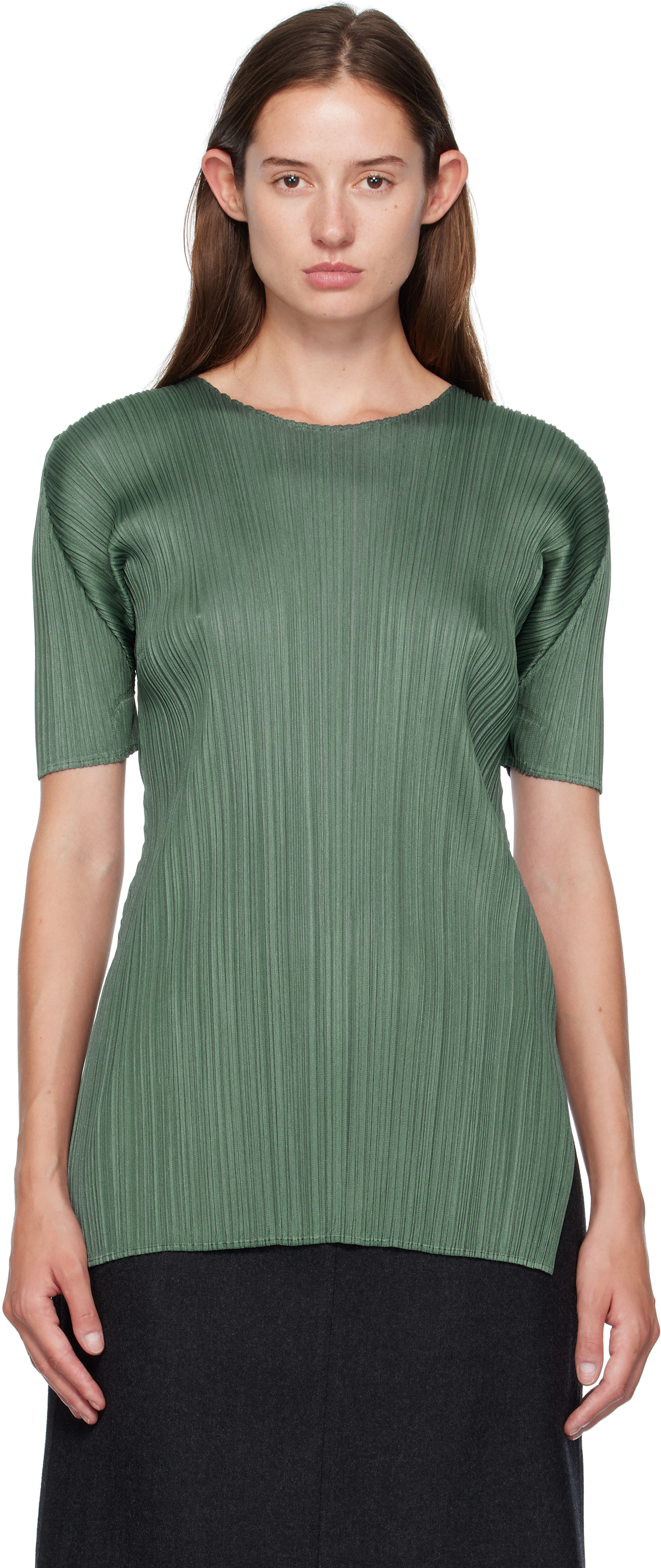 トップス PLEATS PLEASE Pleats Please Issey Miyake BASICS Pleated Sleeveless Mock