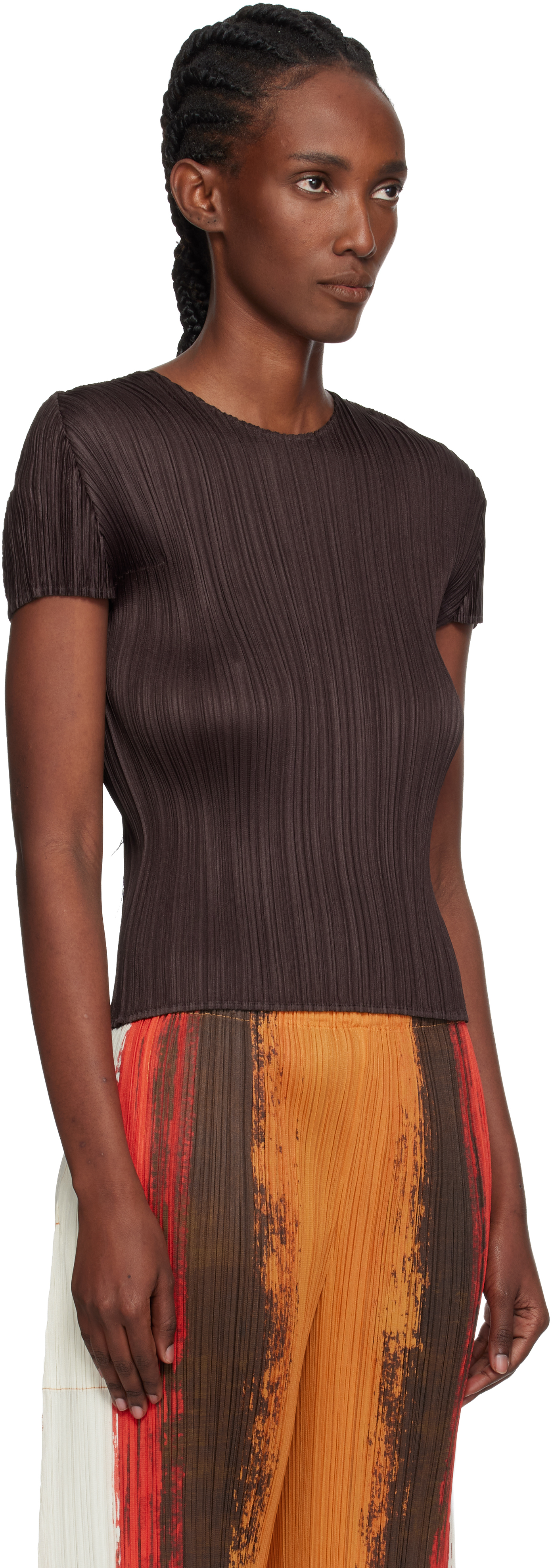 Issey Miyake Brown Monthly Colors July T-shirt In Brown