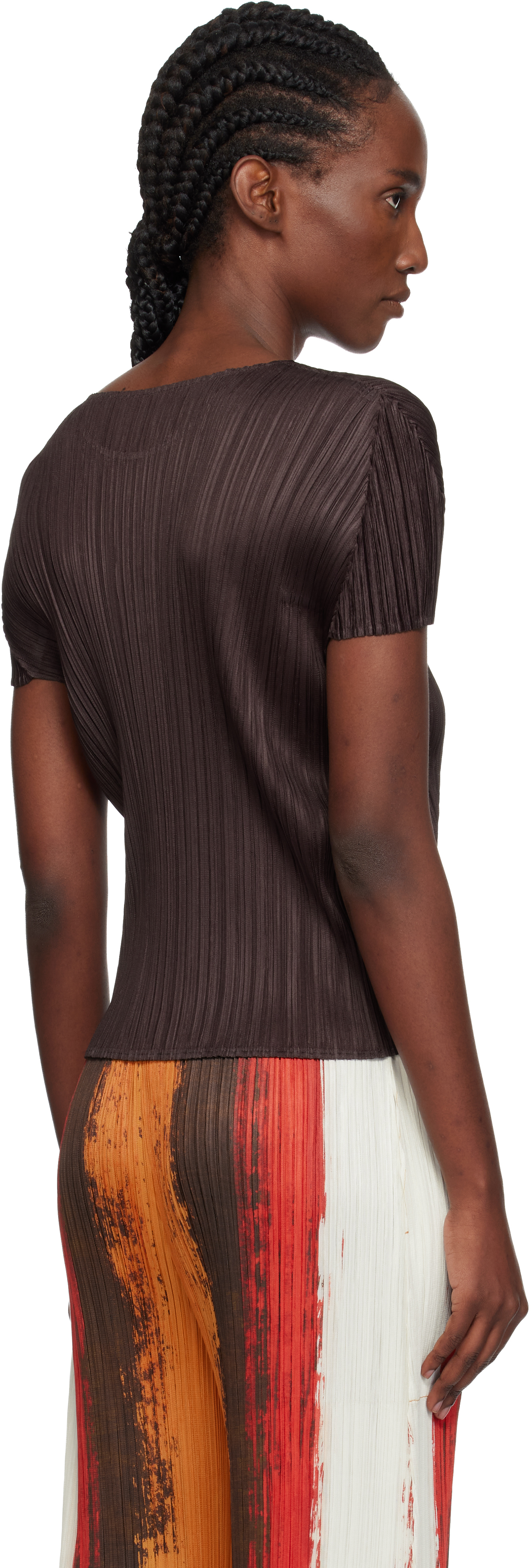 Issey Miyake Brown Monthly Colors July T-shirt In Brown