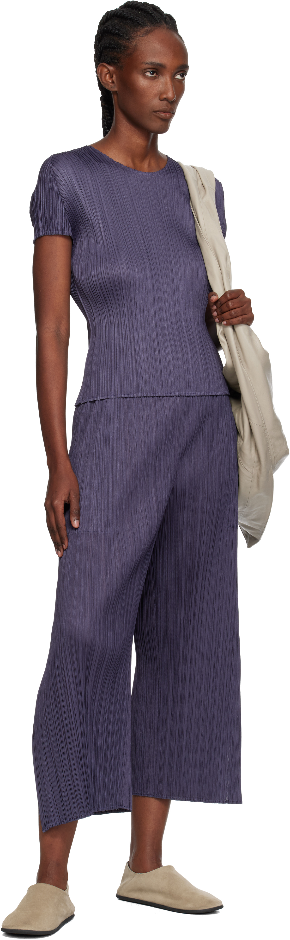 Issey Miyake Gray Monthly Colors July T-shirt In Gray