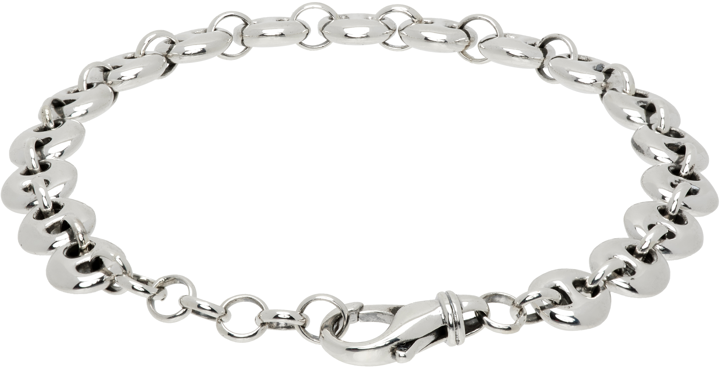 Sophie Buhai Small Circle Link Bracelet In Silver