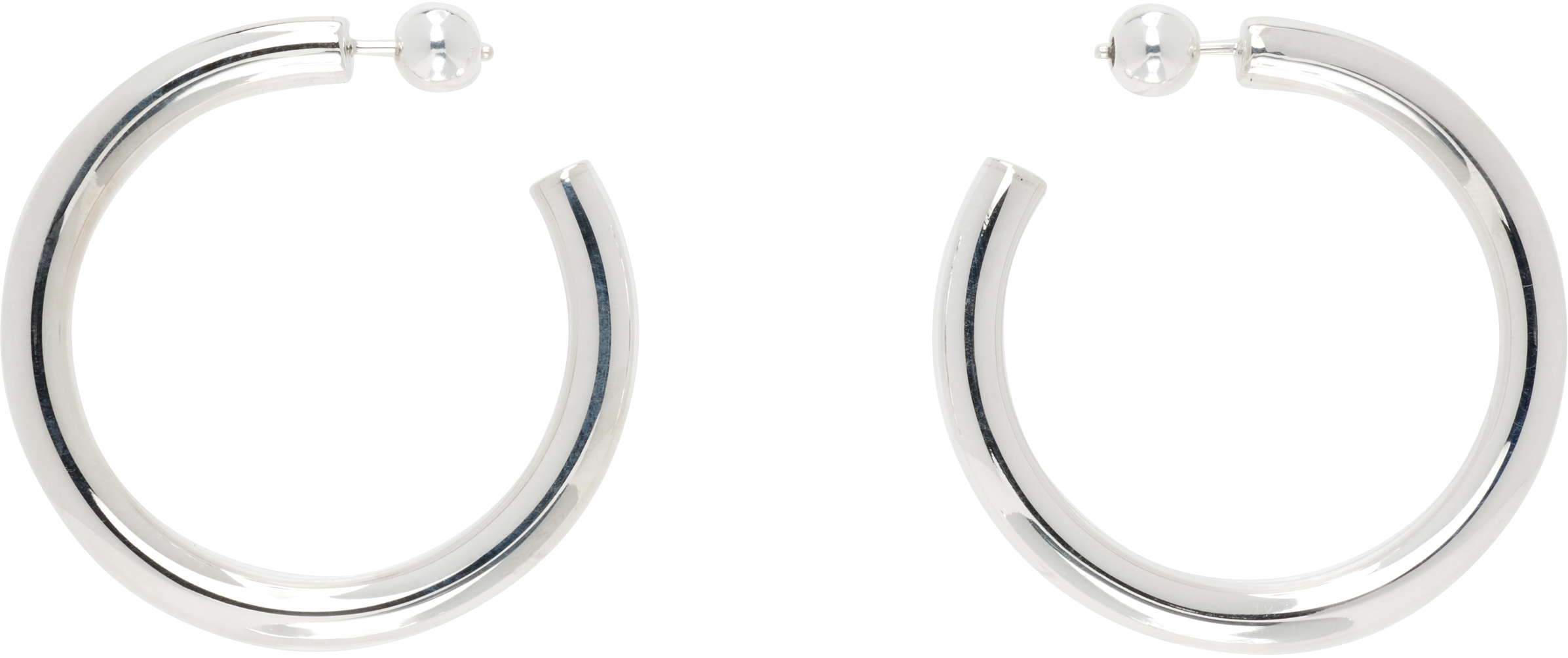 Sophie Buhai Medium Everyday Hoop Earrings In Silver
