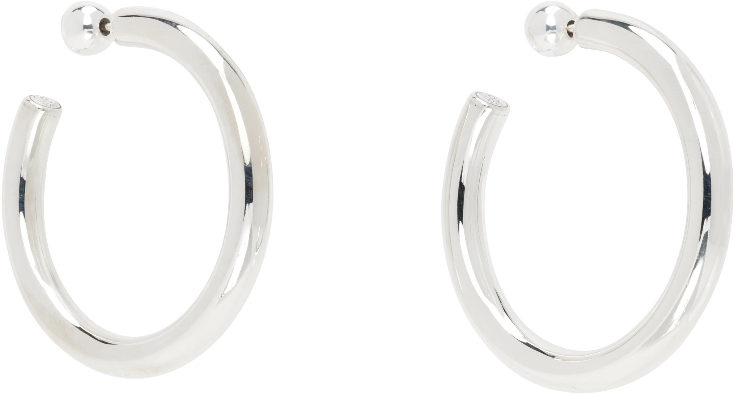 Sophie Buhai Medium Everyday Hoop Earrings In Silver