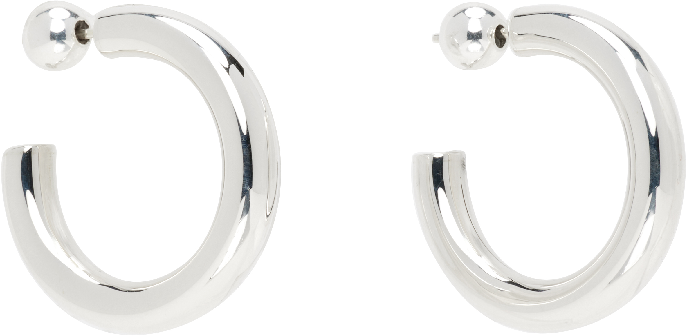 Sophie Buhai Small Everyday Hoop Earrings In Silver