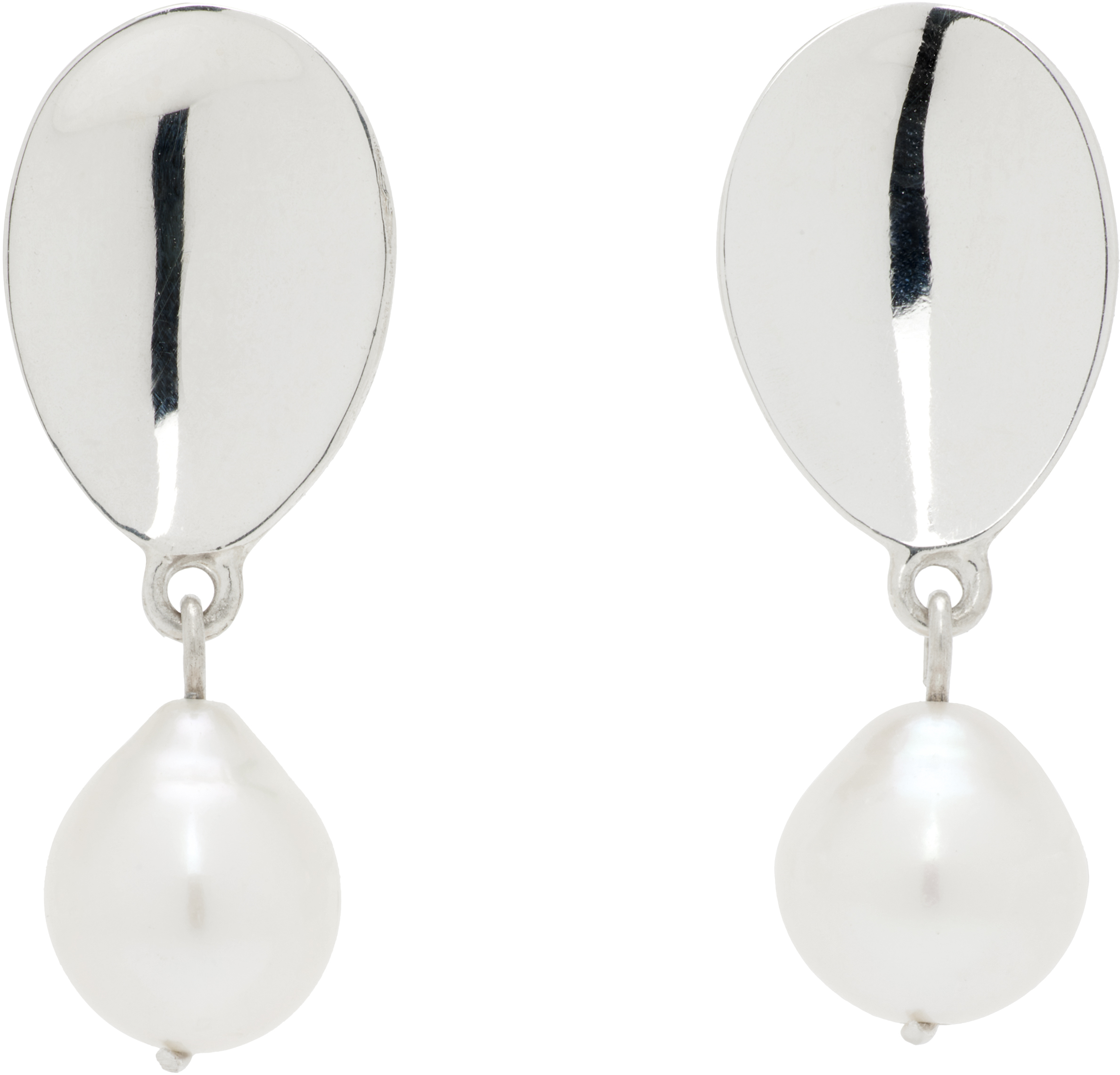 Sophie Buhai Everyday Pearl Drop Earrings In Silver