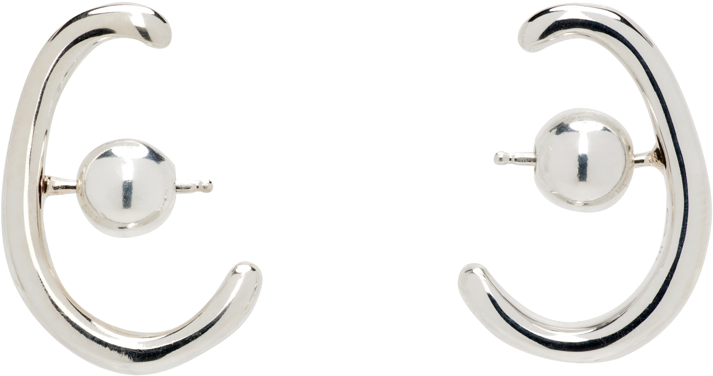 Sophie Buhai Petite Noodle Earrings In Silver
