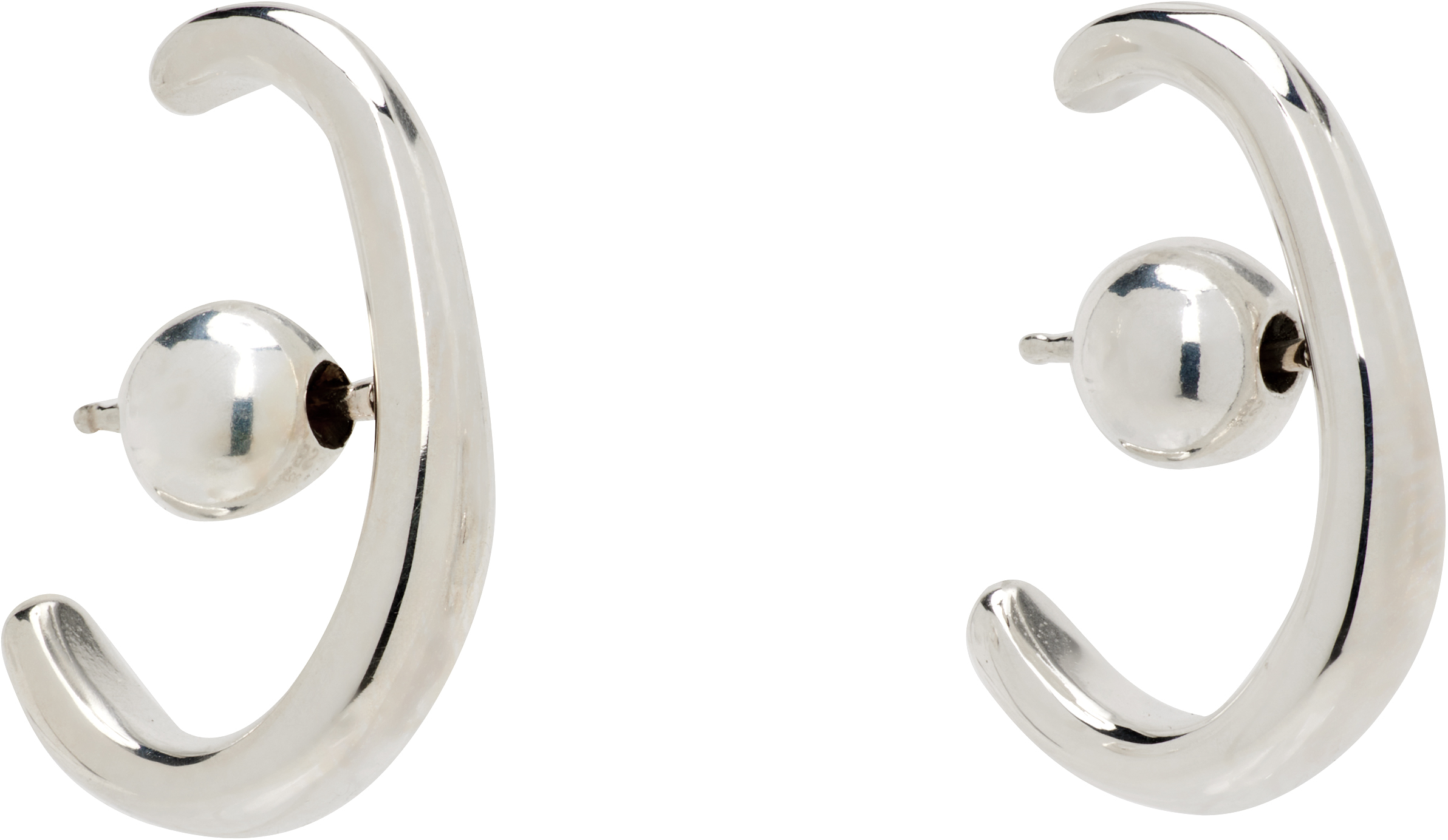 Sophie Buhai Petite Noodle Earrings In Silver