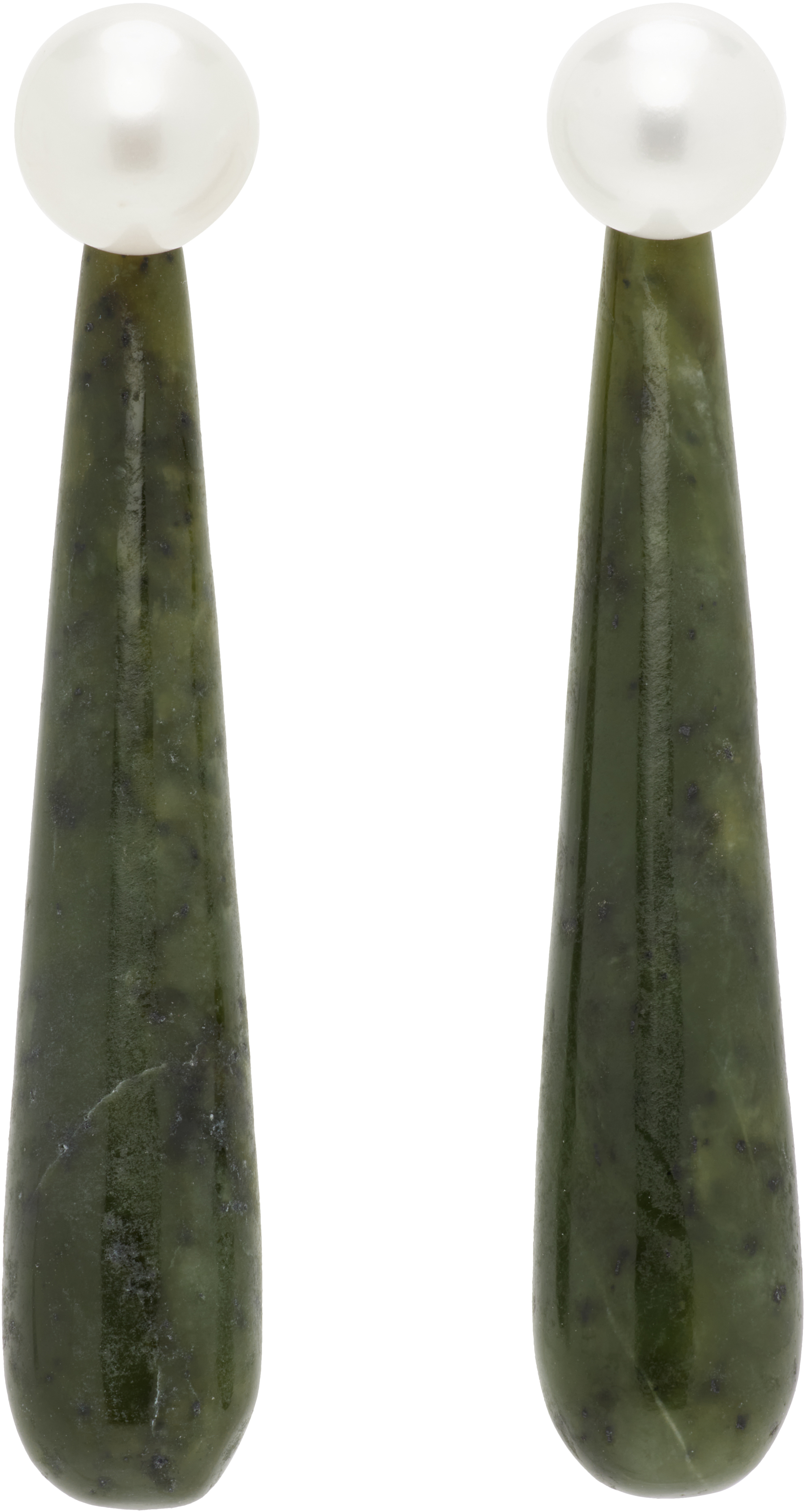 Sophie Buhai Medium Angelyne Jade Earrings In Green