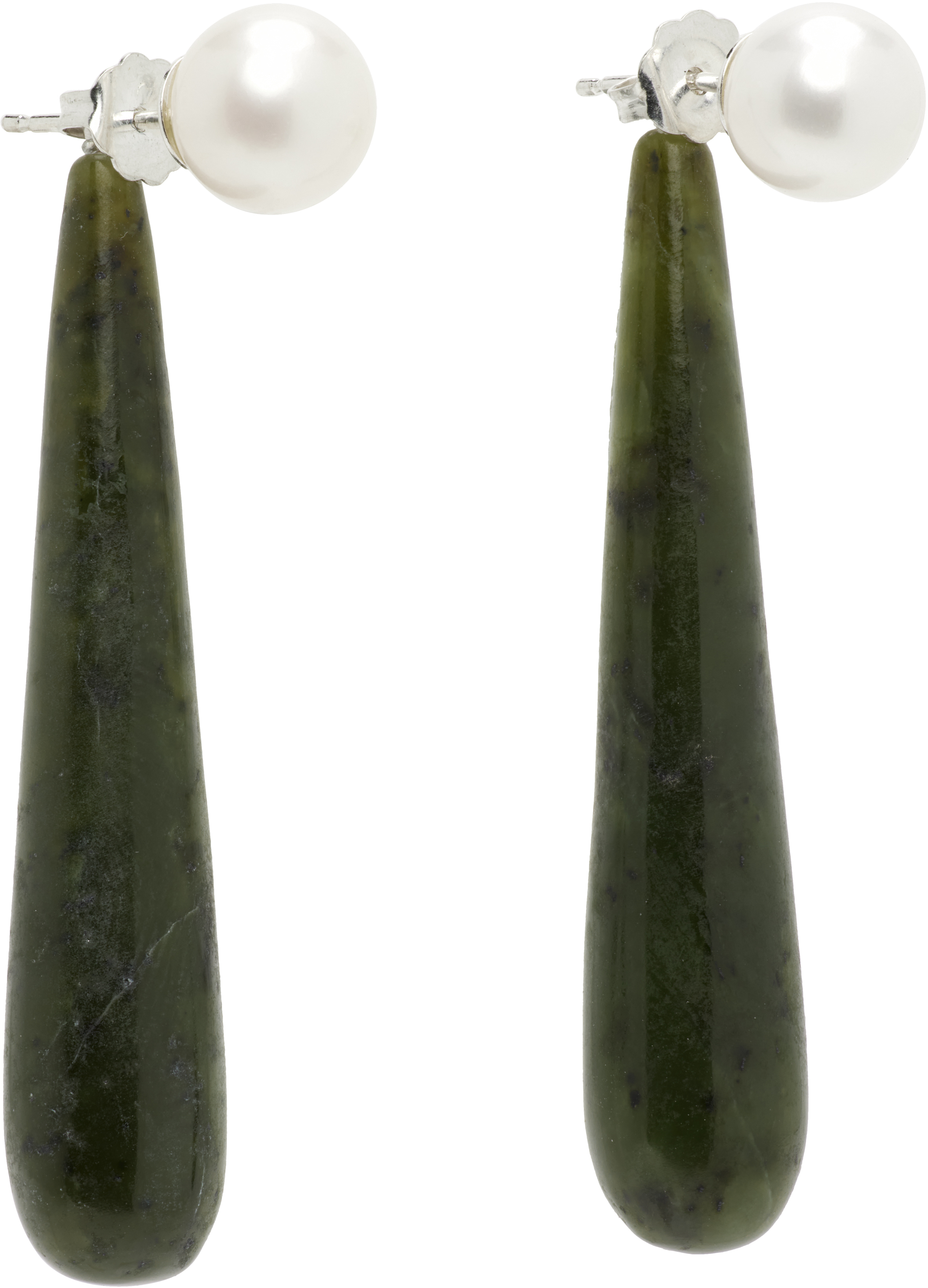 Sophie Buhai Medium Angelyne Jade Earrings In Green
