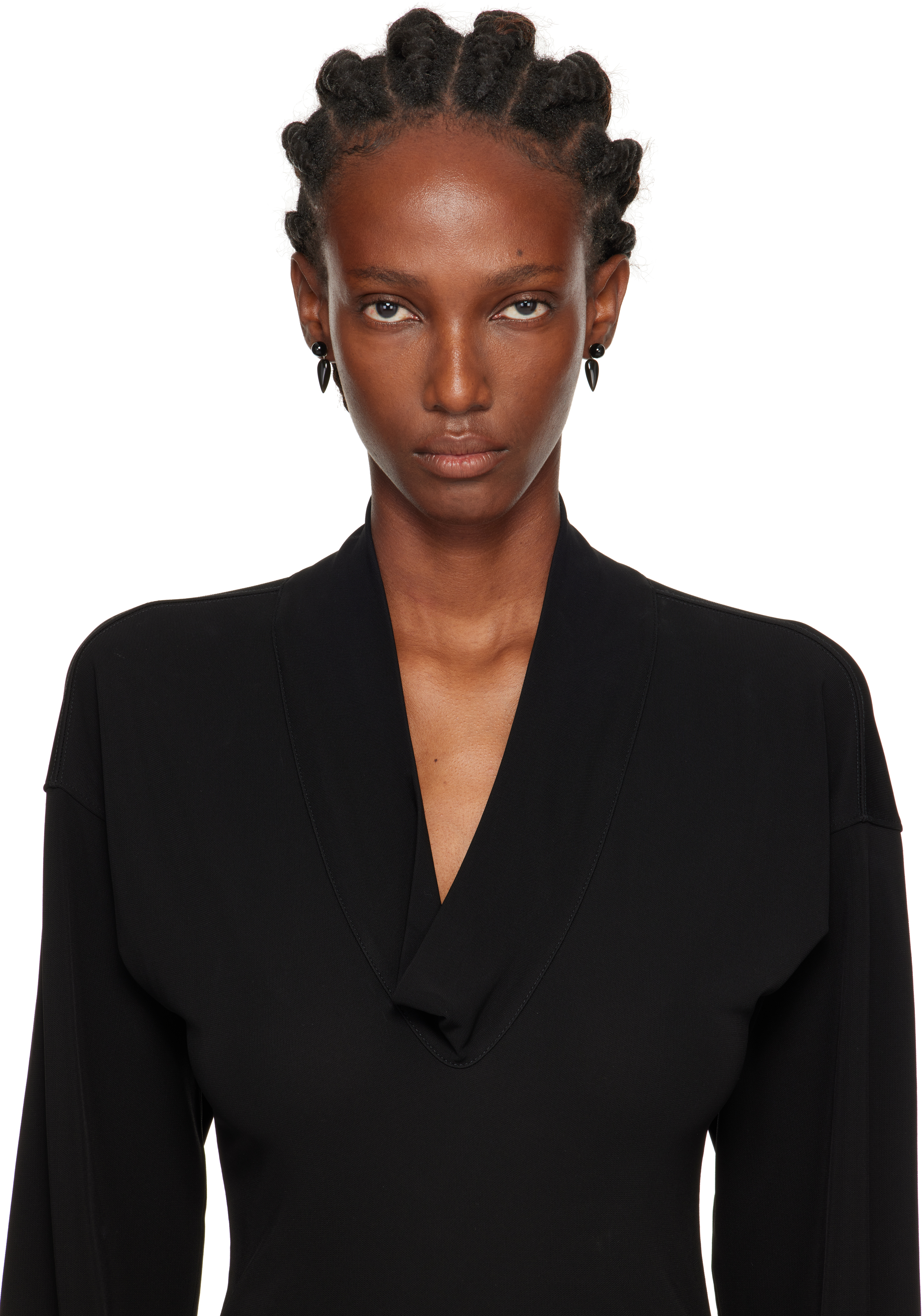 Sophie Buhai Tiny Phoenician Earrings In Brown
