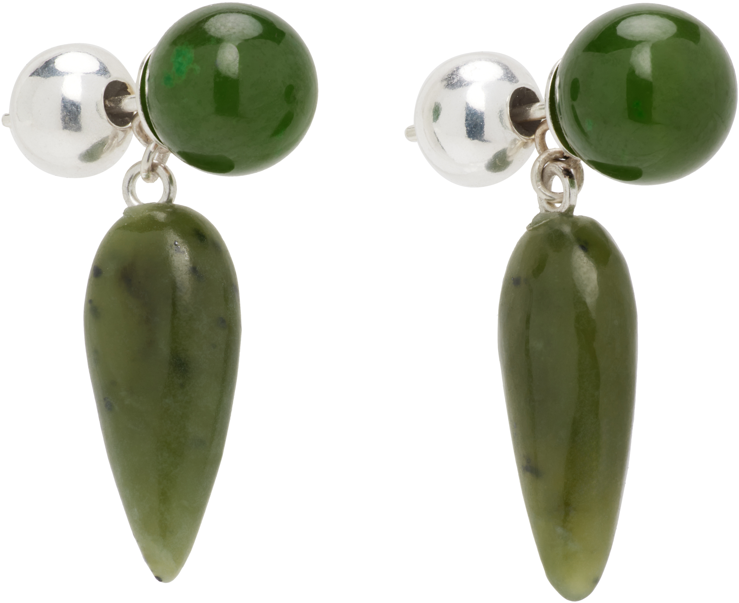 Sophie Buhai Tiny Phoenician Earrings In Brown