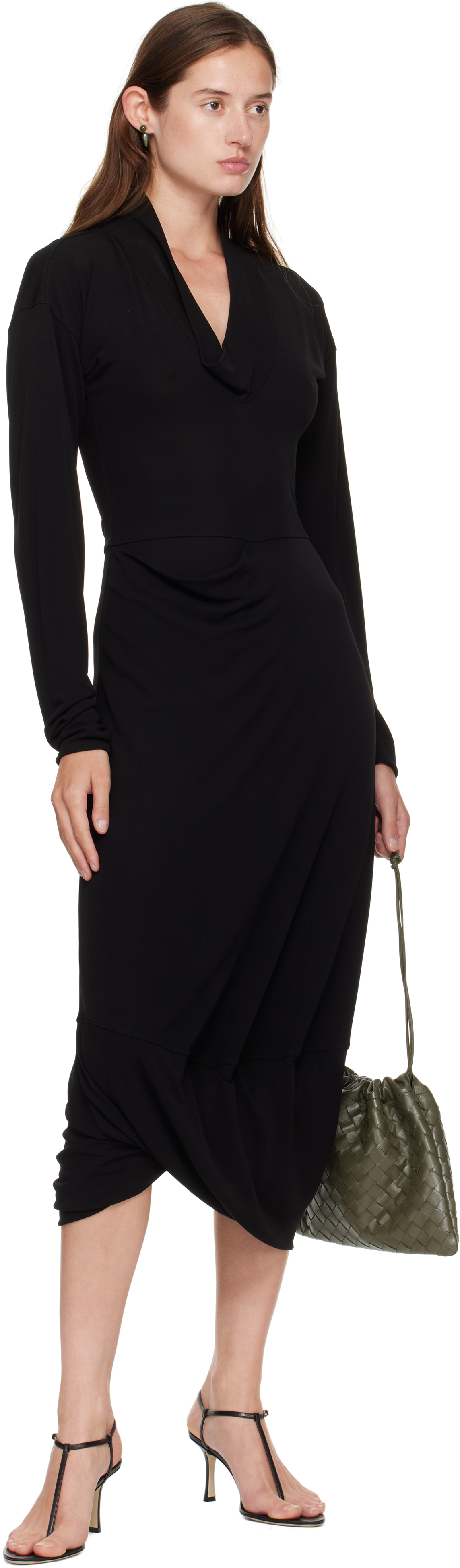 Sophie Buhai Tiny Phoenician Earrings In Brown