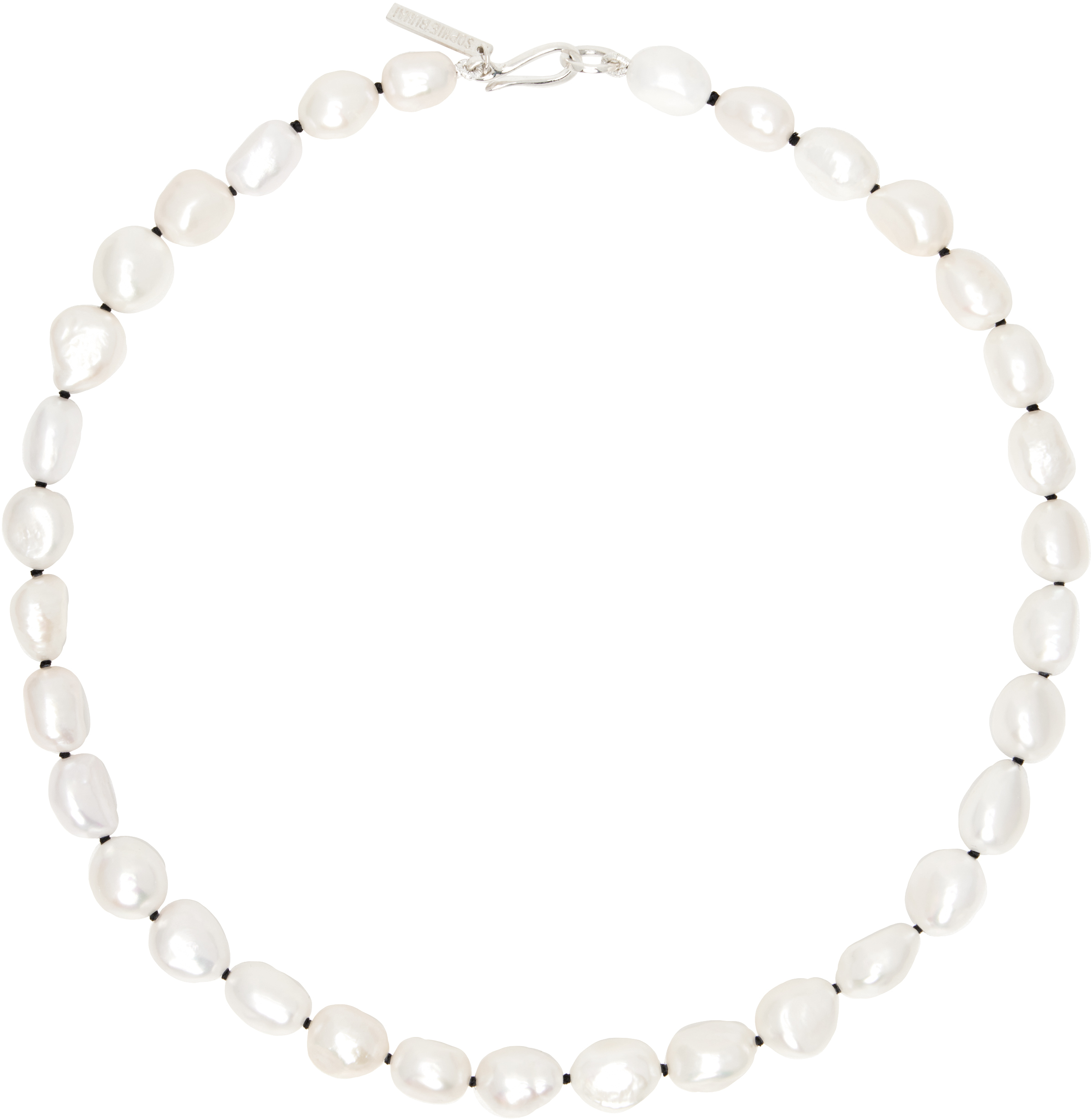 Sophie Buhai: Simple Baroque Pearl Collar Necklace | SSENSE
