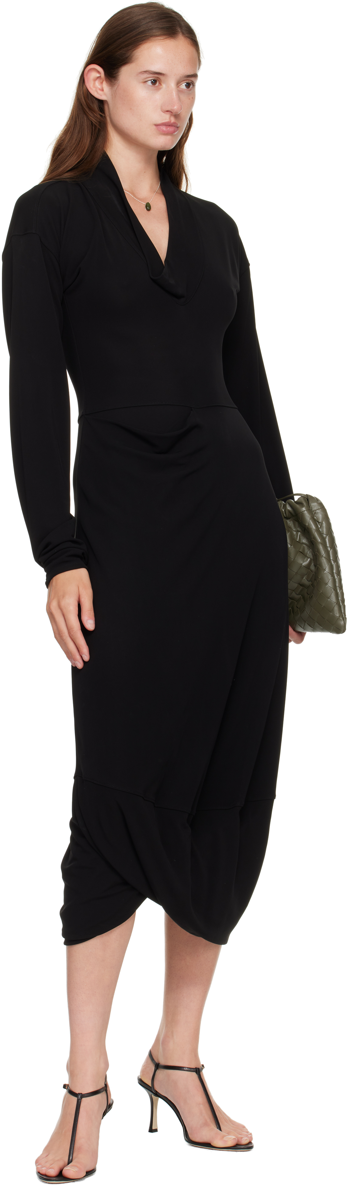 Sophie Buhai Tiny Egg Pendant Necklace In Green