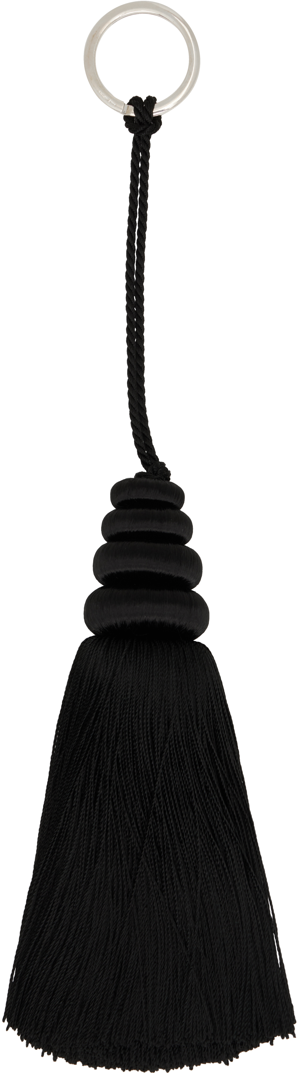 Sophie Buhai Black Tassel Keychain In Black