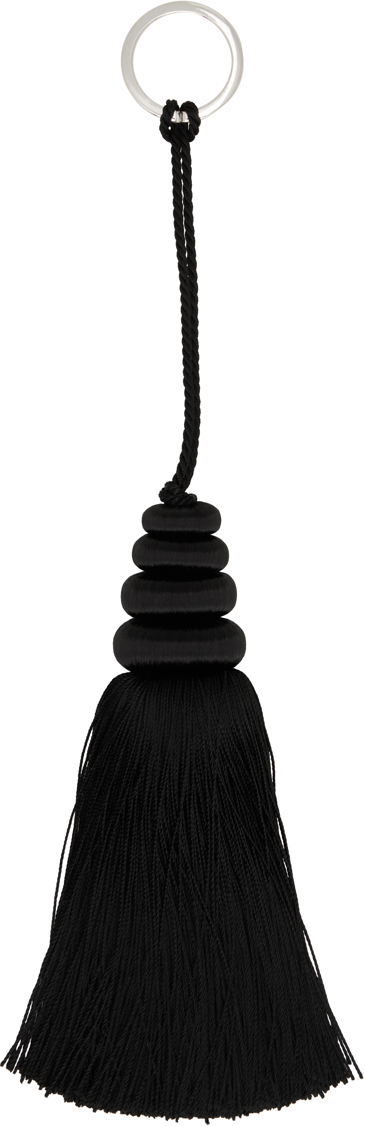 Sophie Buhai Black Tassel Keychain In Black