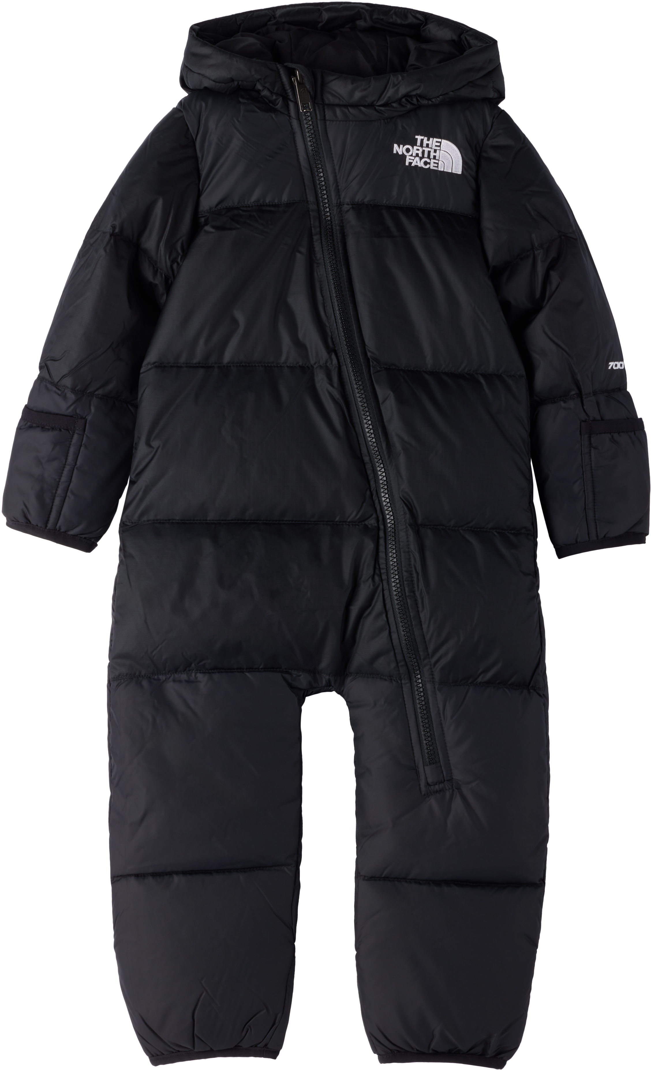 Baby Black 1996 Retro Nuptse One-Piece Snowsuit by The North Face