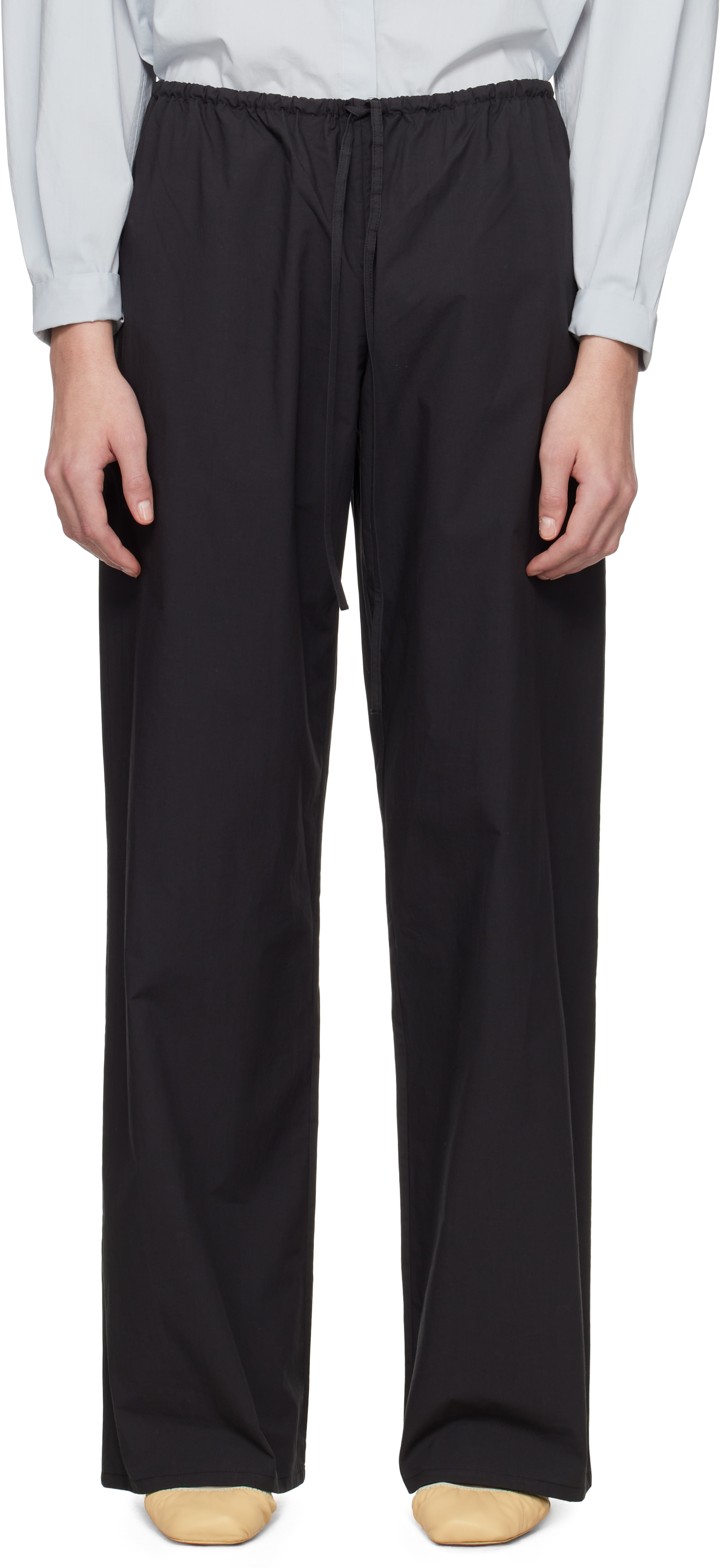 Black Drawcord Trousers
