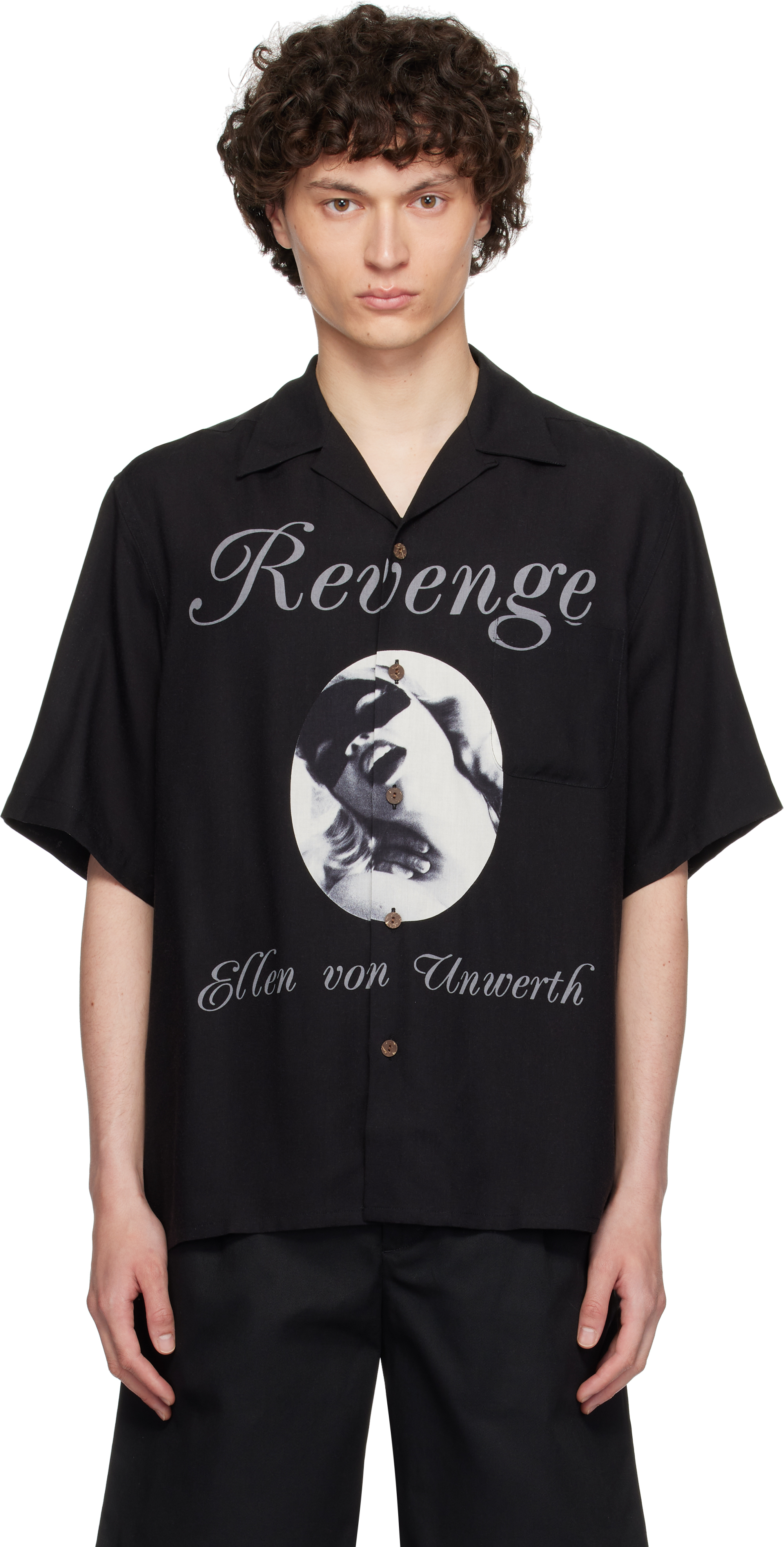 上品なファッション Unwerth' Von 'Ellen Black MARIA: WACKO Shirt 대한민국 SSENSE | トップス