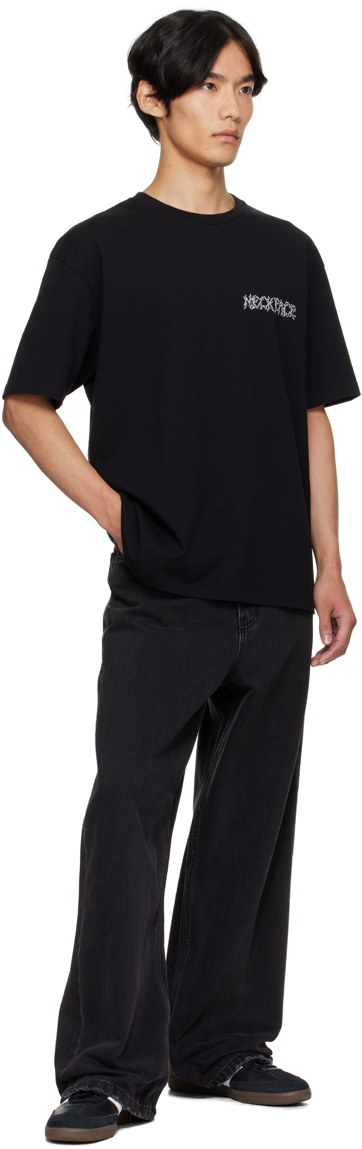 Wacko Maria Black Neckface Edition Washed Heavy T-shirt In Multi